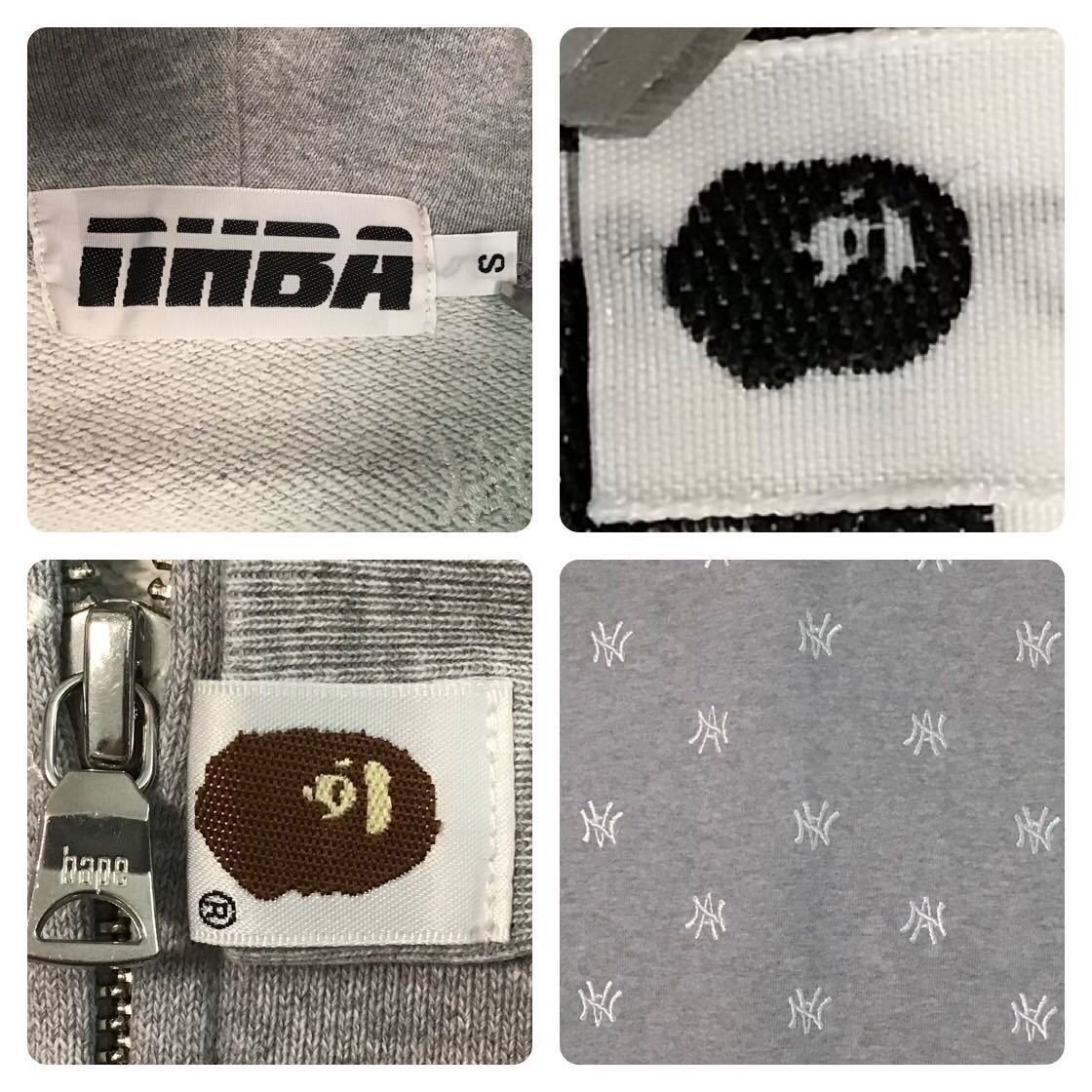 Bape × Neighborhood BAPE × NEIGHBORHOOD LOGO full zip hoodie gray Size US S / EU 44-46 / 1 - 6 Thumbnail