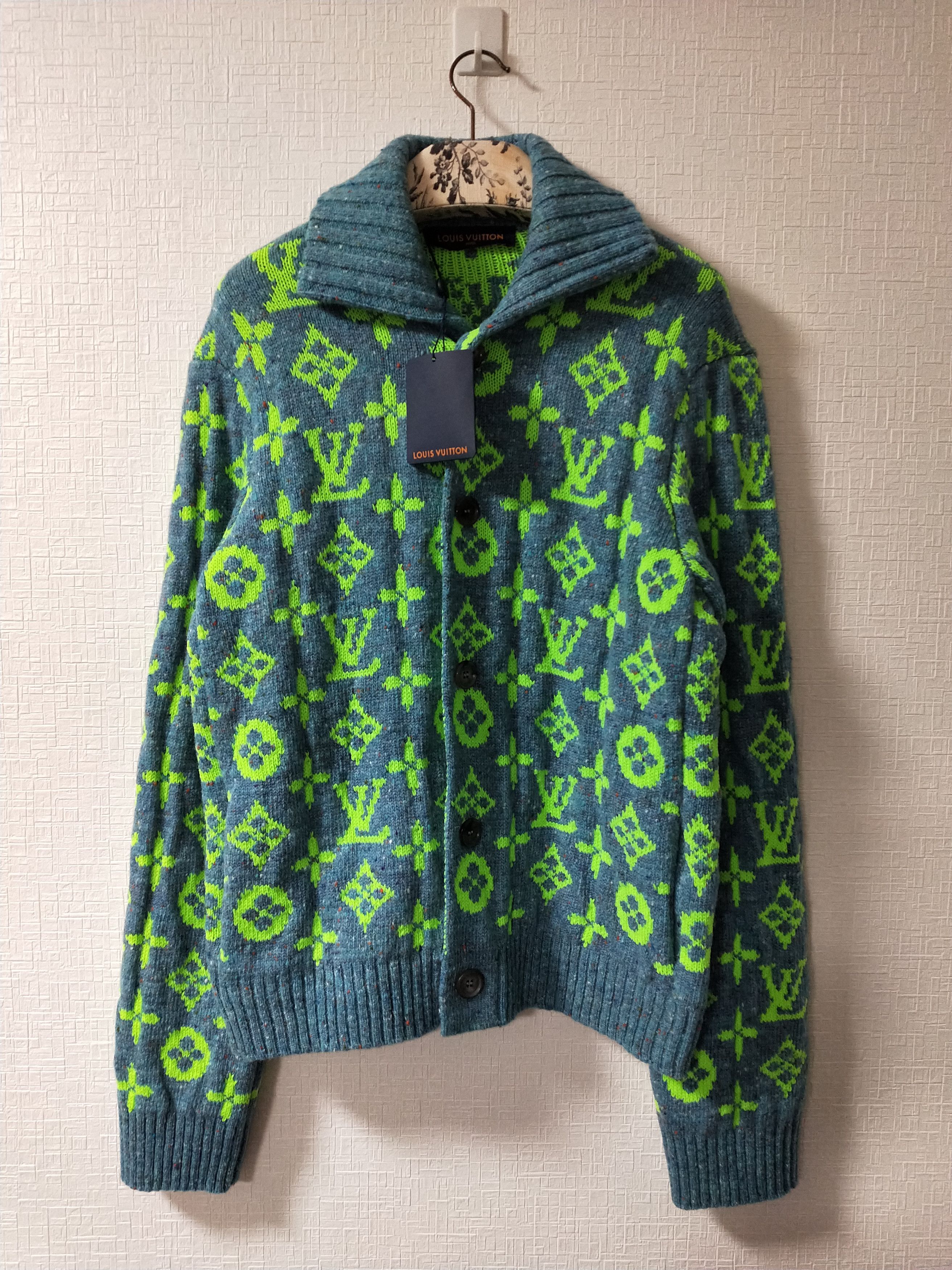 Louis Vuitton x Nigo SOPHISTICATED TIGER CARDIGAN green 