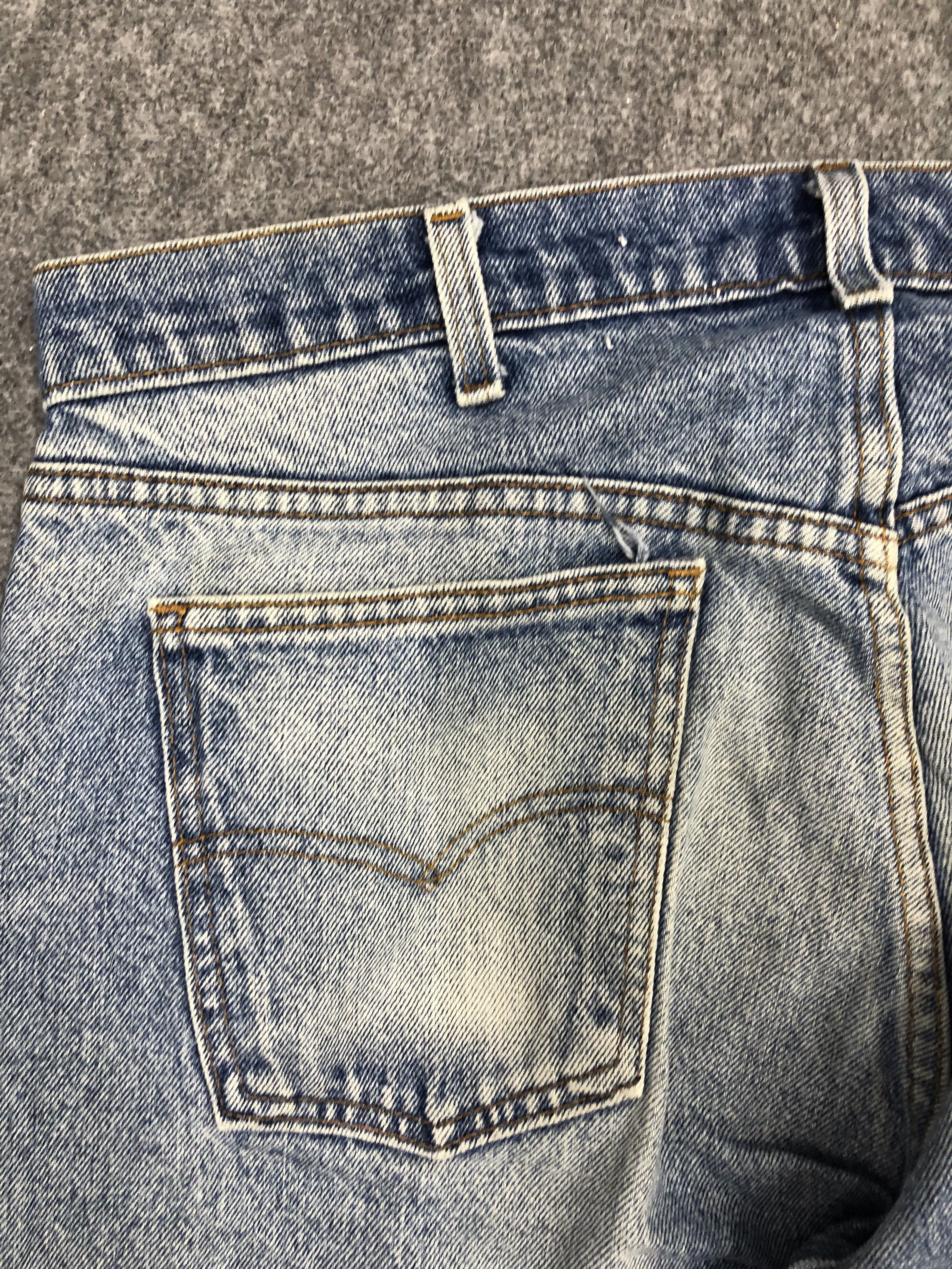 Levi's × Vintage Vintage 90s Levis 505 Orange Tabs Light Wash Jeans Size US 37 - 12 Thumbnail