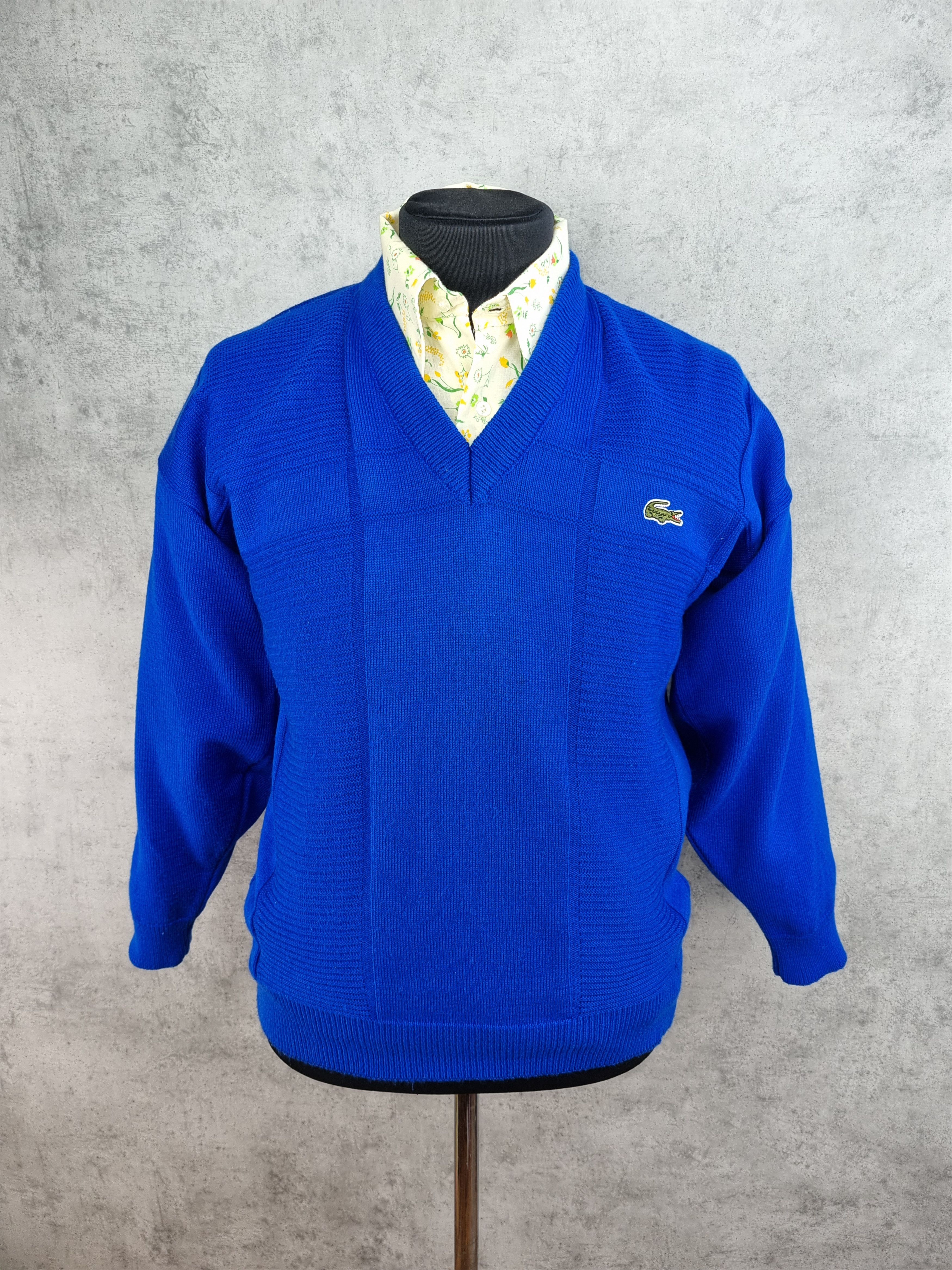 Lacoste × Vintage 80s Lacoste Chemise France Knitted sweater Golf Wang style Size US M / EU 48-50 / 2 - 5 Thumbnail