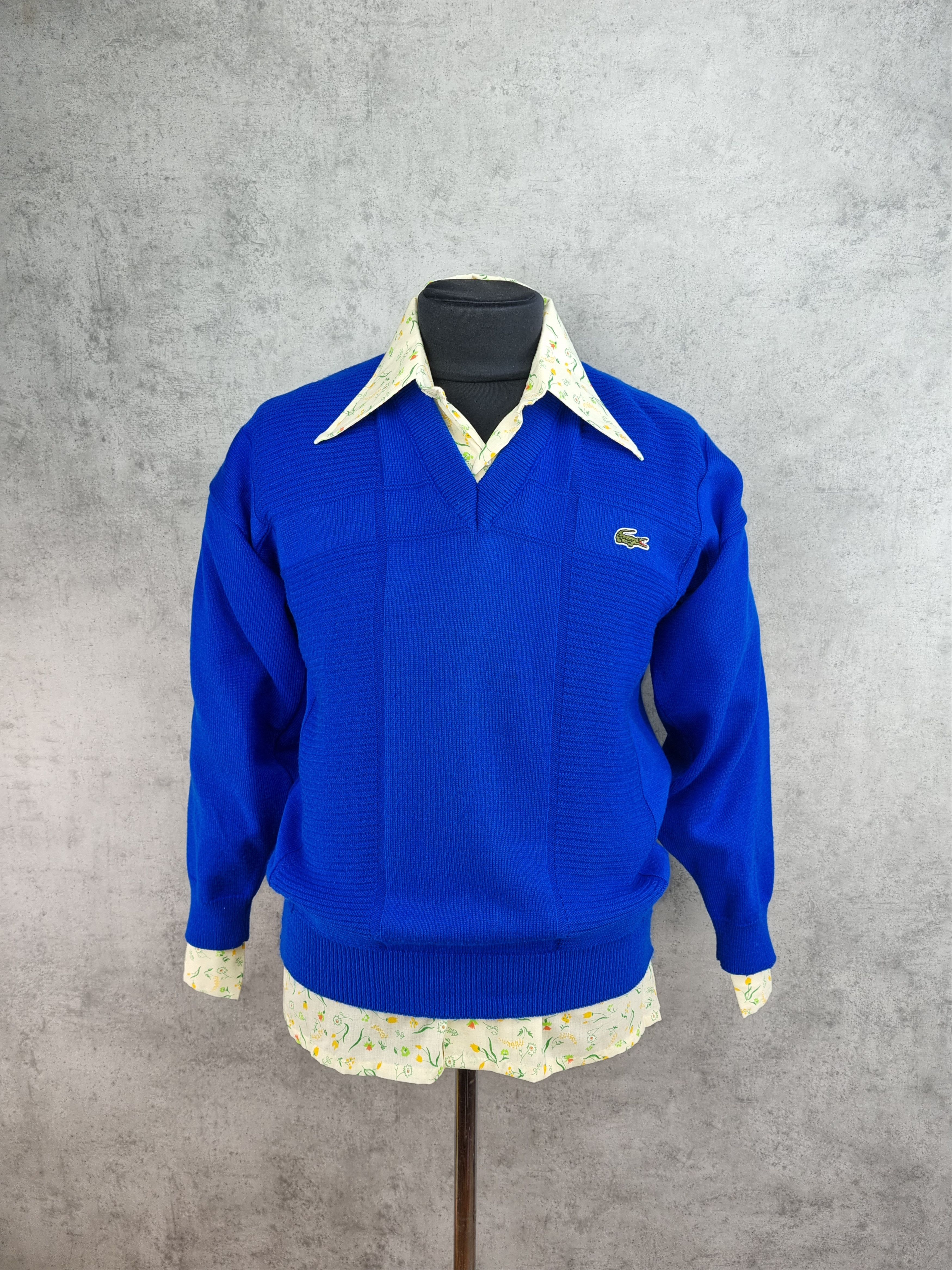 Lacoste × Vintage 80s Lacoste Chemise France Knitted sweater Golf Wang style Size US M / EU 48-50 / 2 - 6 Thumbnail