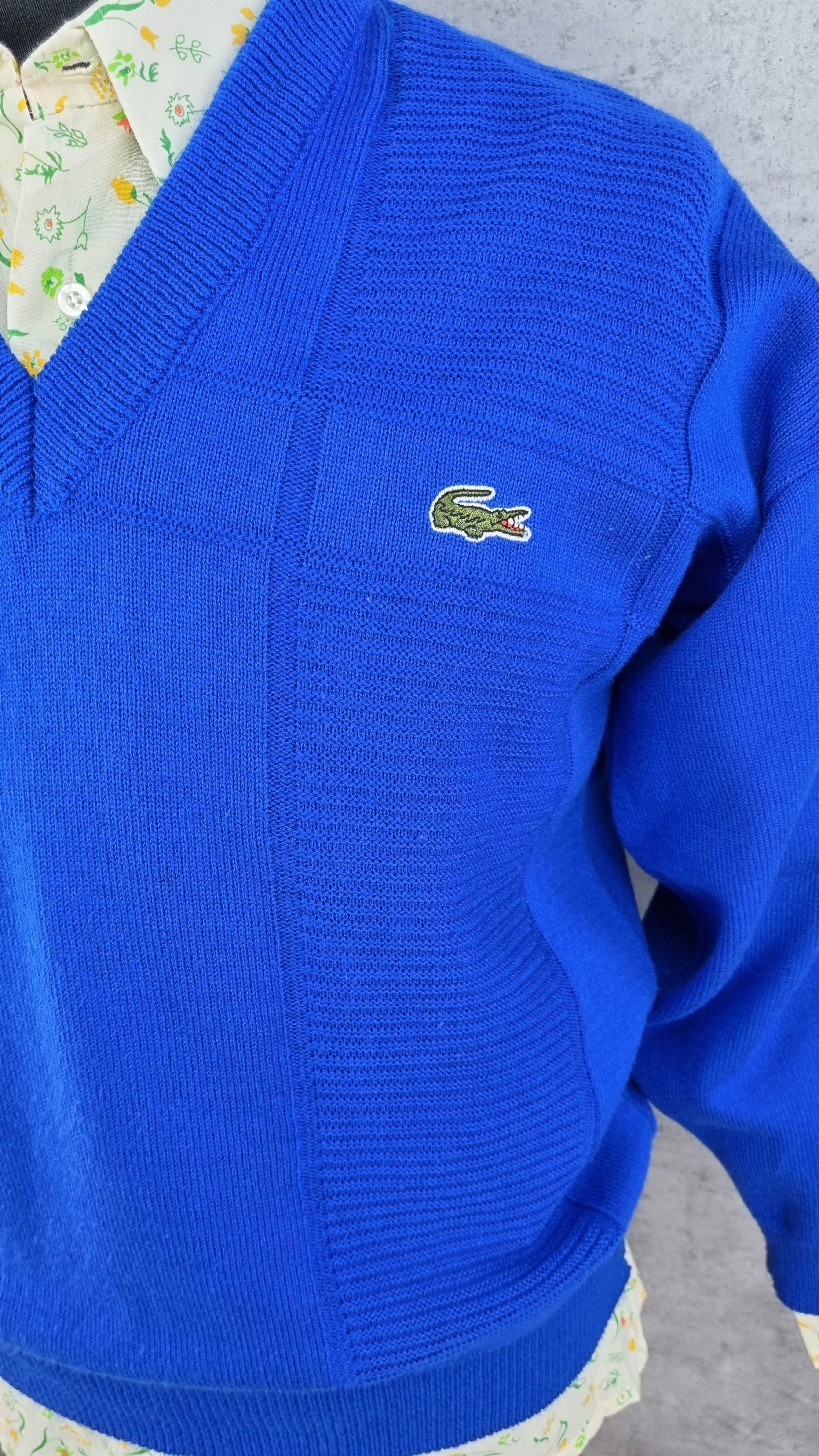 Lacoste × Vintage 80s Lacoste Chemise France Knitted sweater Golf Wang style Size US M / EU 48-50 / 2 - 8 Thumbnail