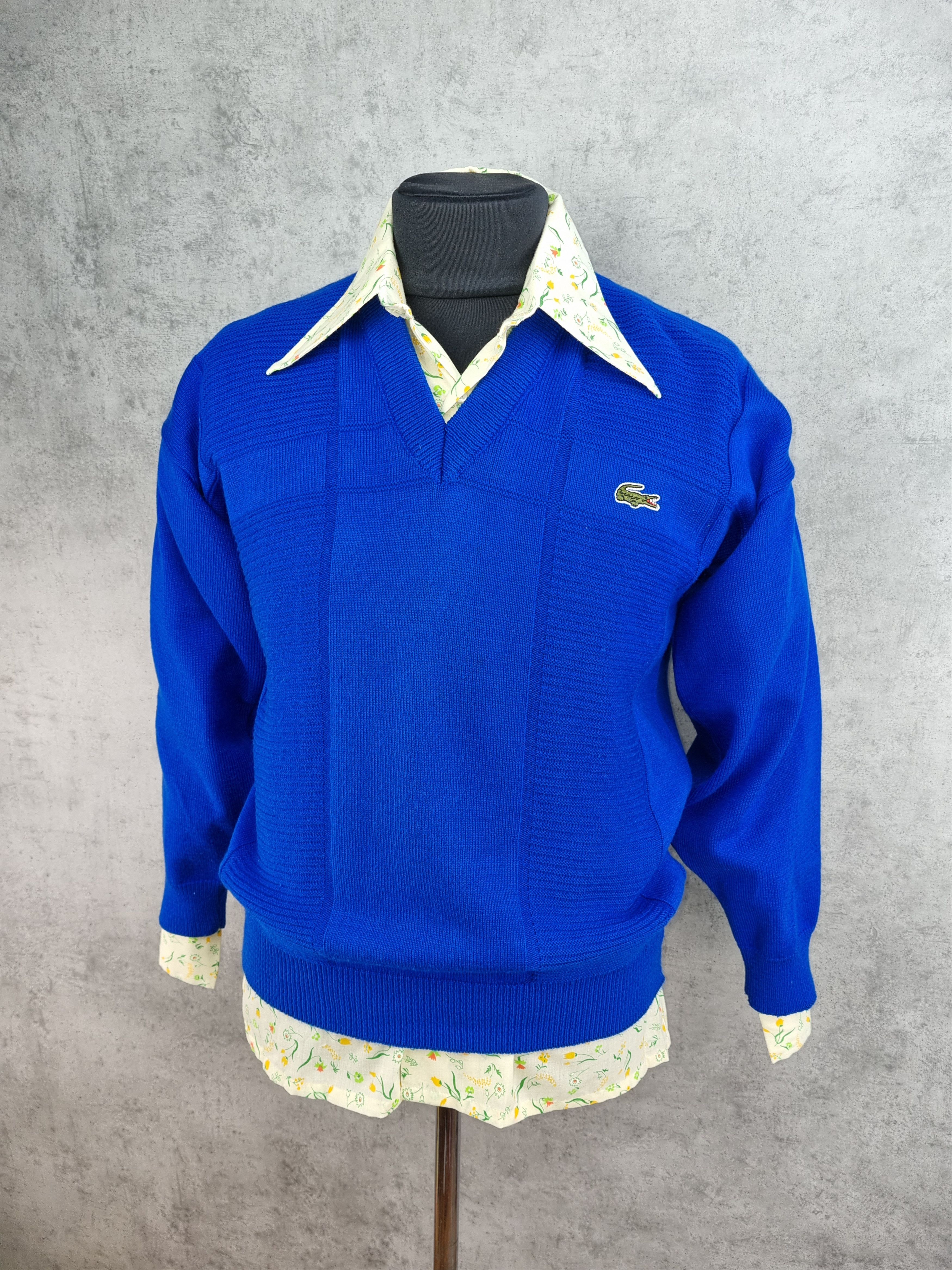 Lacoste × Vintage 80s Lacoste Chemise France Knitted sweater Golf Wang style Size US M / EU 48-50 / 2 - 1 Thumbnail