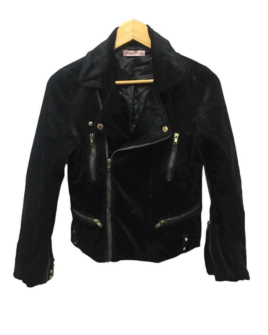 image of Rosebowl x Seditionaries Rose Bowl Saloon Punk / Bikers Design Jacket in Black, Men's (Size Medium)