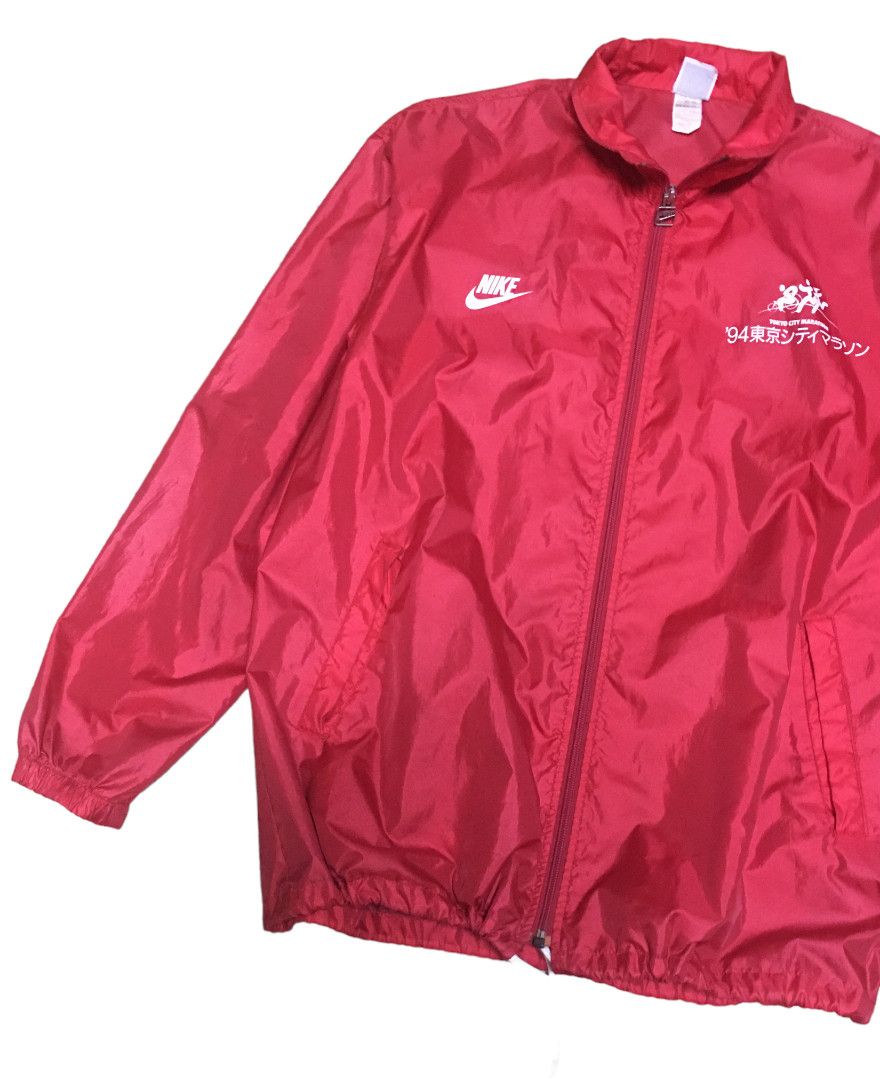 Nike × Vintage Rare!! Vintage Nike 94 Tokyo City Marathon Nylon Jacket Size US L / EU 52-54 / 3 - 6 Thumbnail