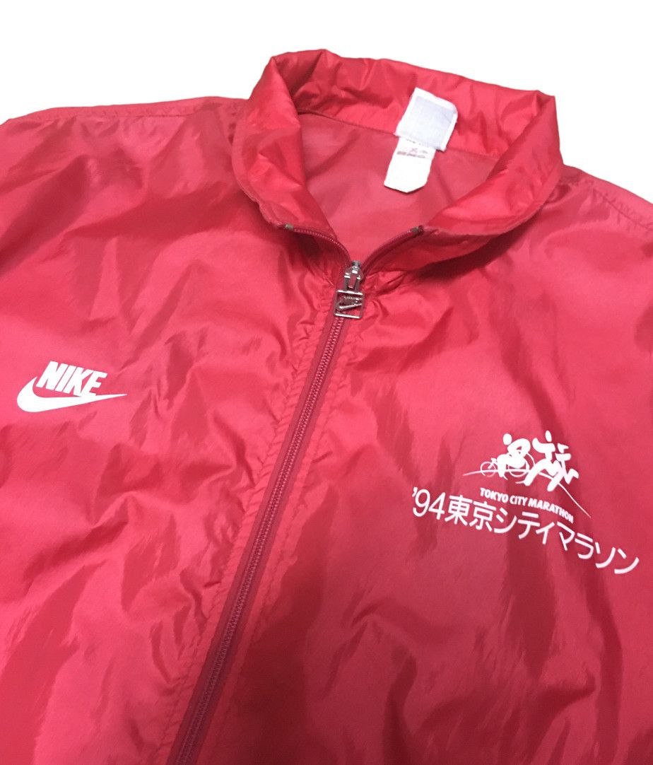 Nike × Vintage Rare!! Vintage Nike 94 Tokyo City Marathon Nylon Jacket Size US L / EU 52-54 / 3 - 5 Thumbnail