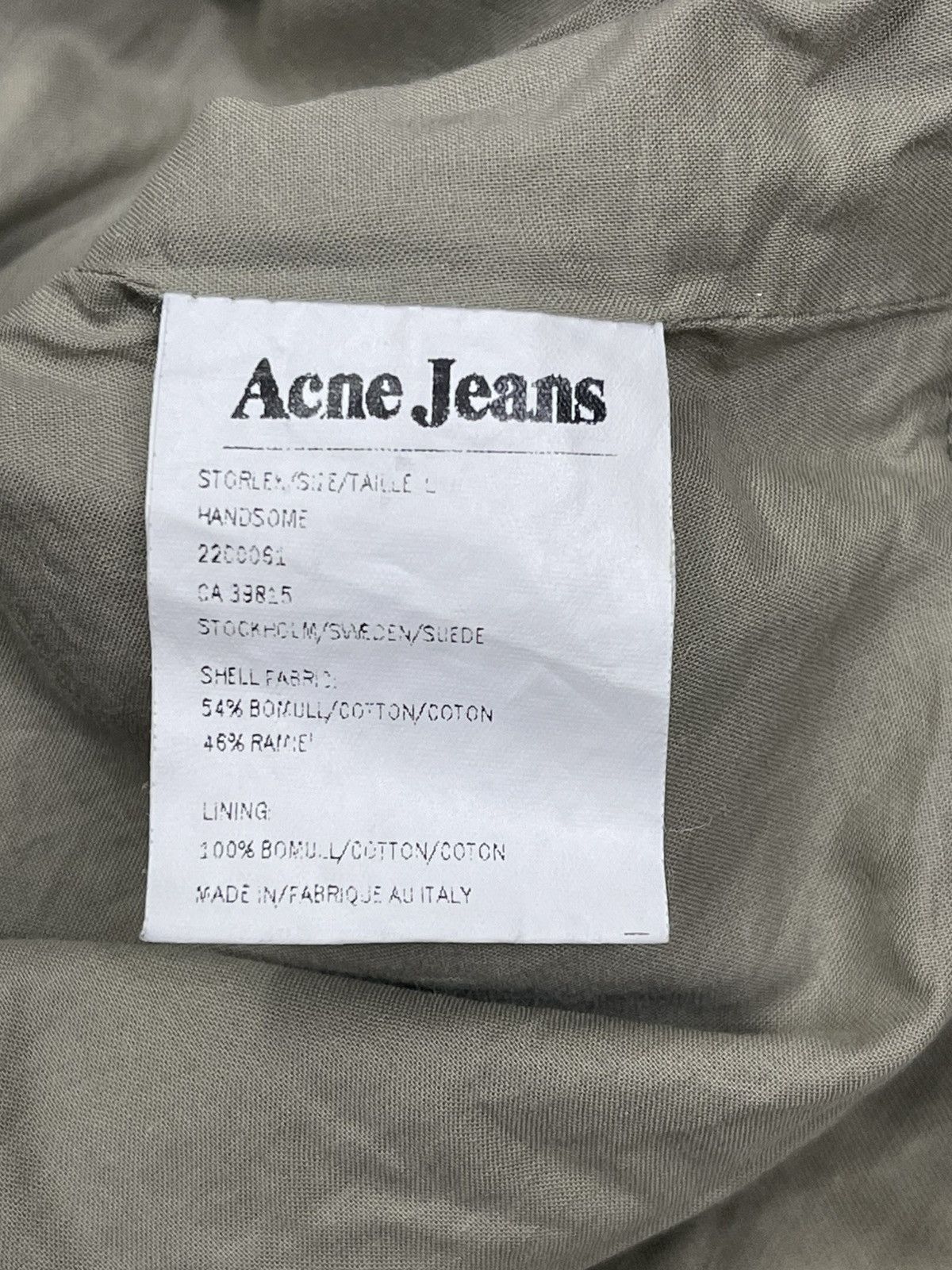 Acne Studios ACNE STUDIOS BIKER JACKET (sunfaded) Size US S / EU 44-46 / 1 - 18 Thumbnail