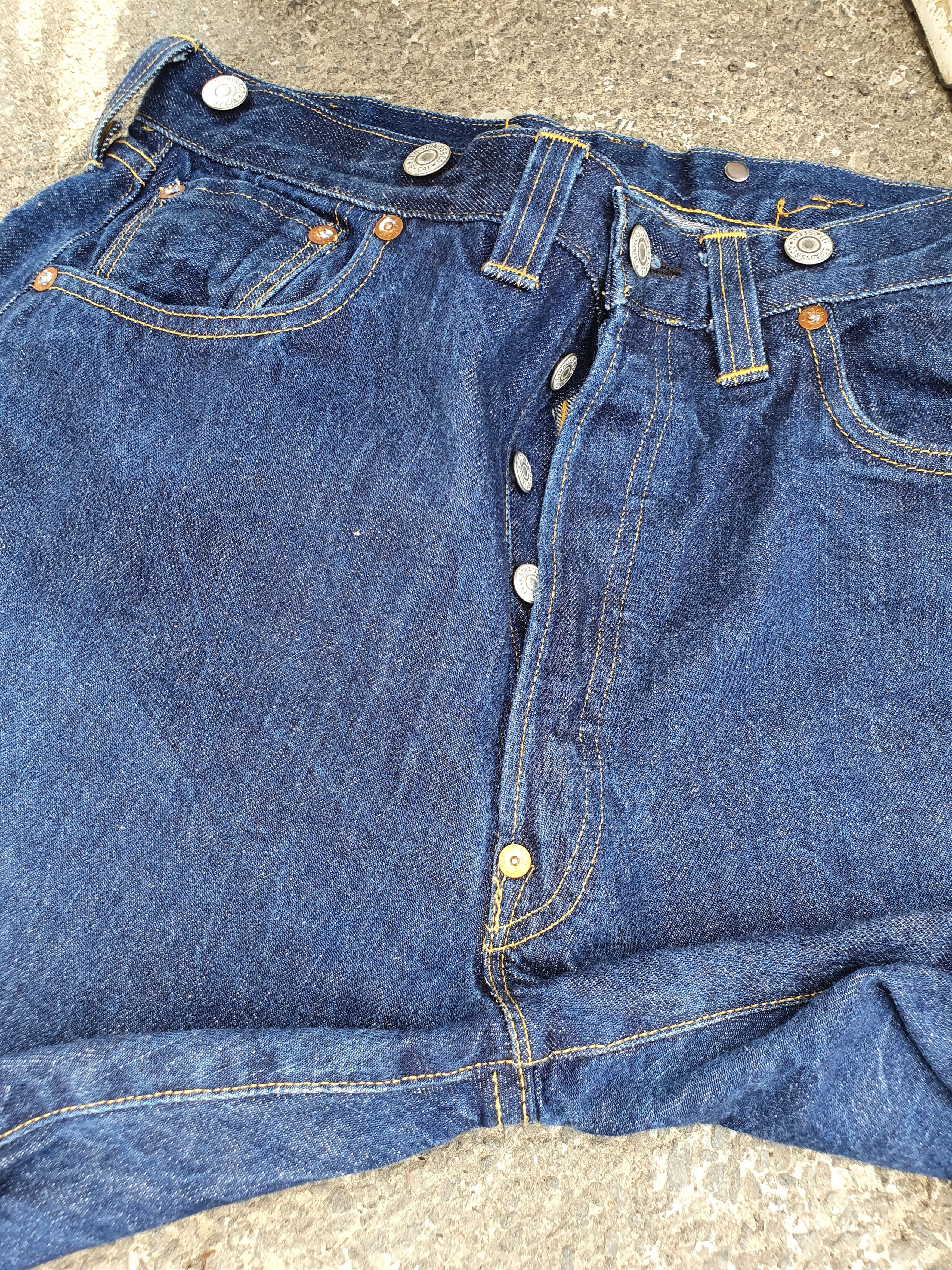 LVC × Levi's × Levi's Vintage Clothing 40s Design LEVIS 501 Selvedge Jeans Made is USA Size US 32 / EU 48 - 14 Thumbnail