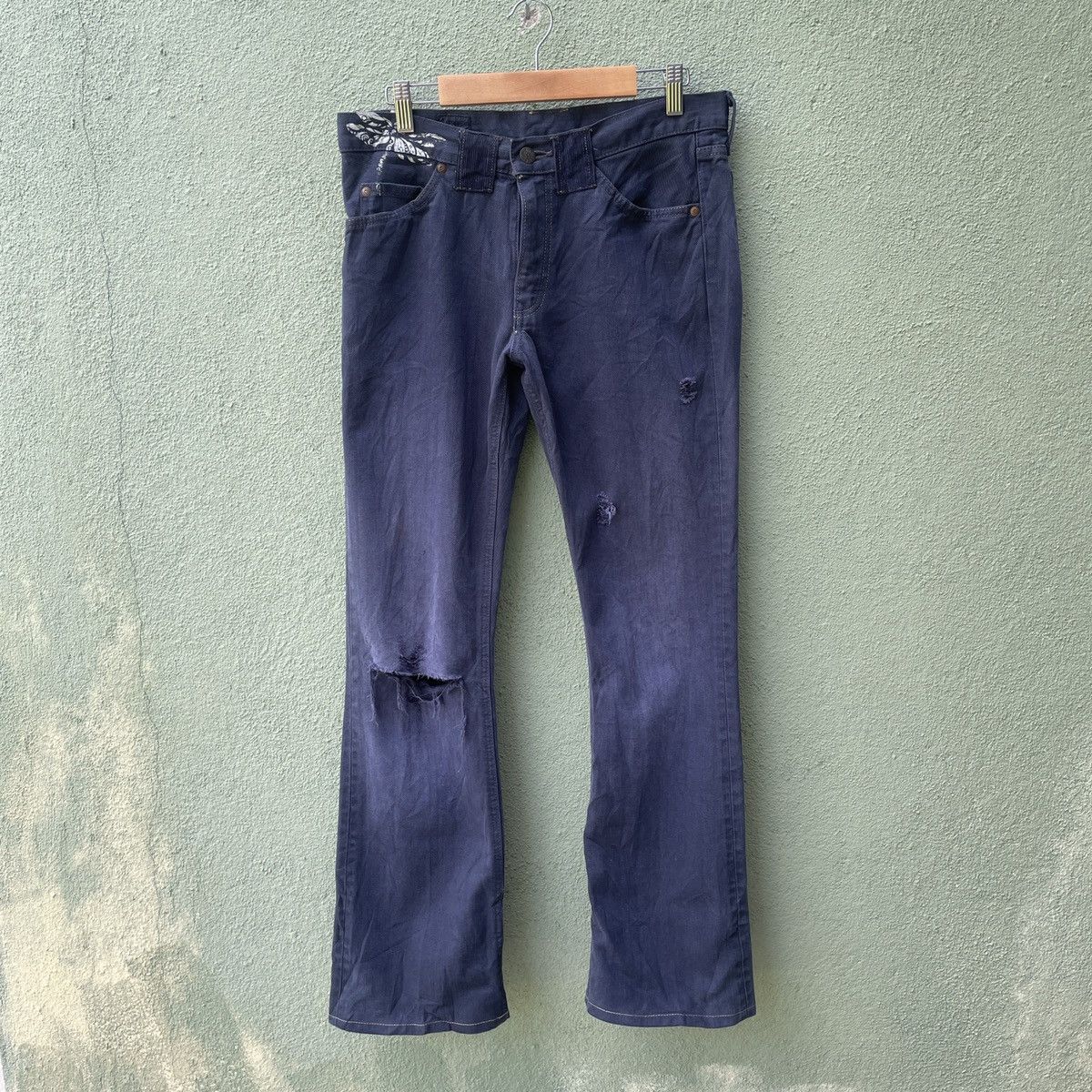 Lee Vintage LEE RIDERS Disstressed 6 Pocket Denim Pants Size US 30 / EU 46 - 1 Thumbnail