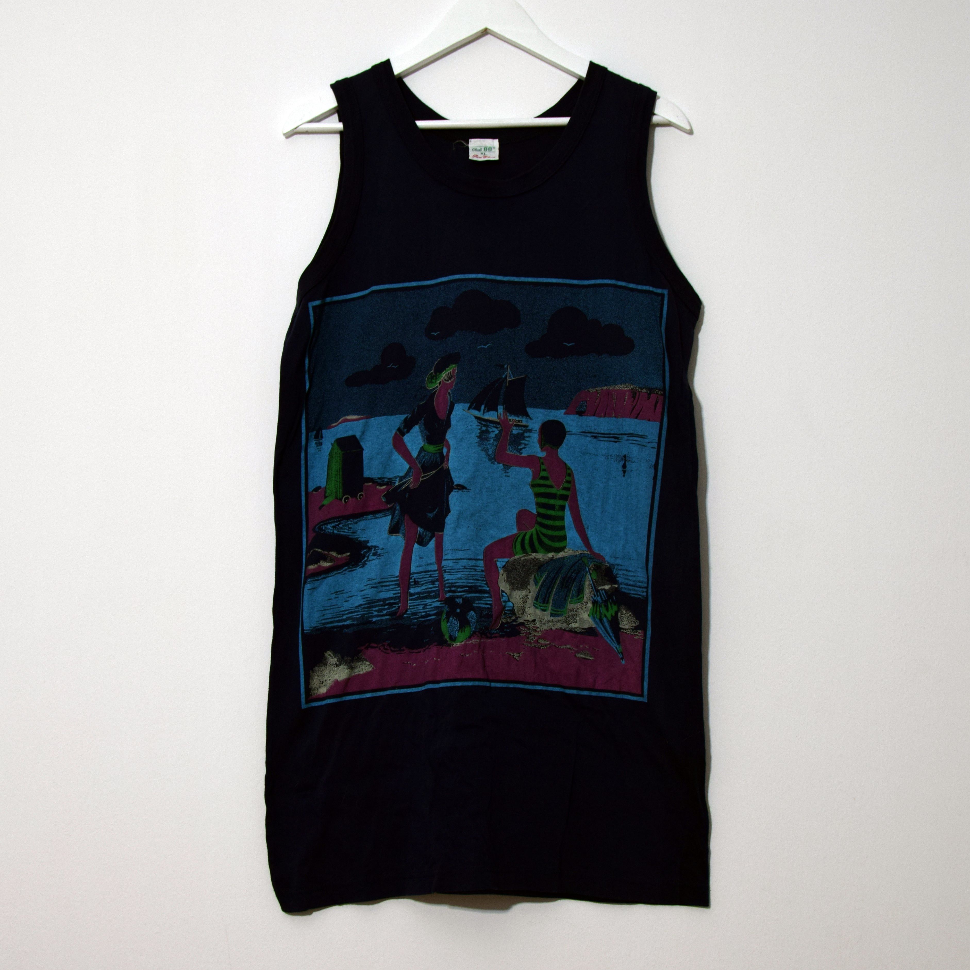 Vintage 90s Beach Sceen Landscape Tank Top XL Size US XL / EU 56 / 4 - 1 Thumbnail