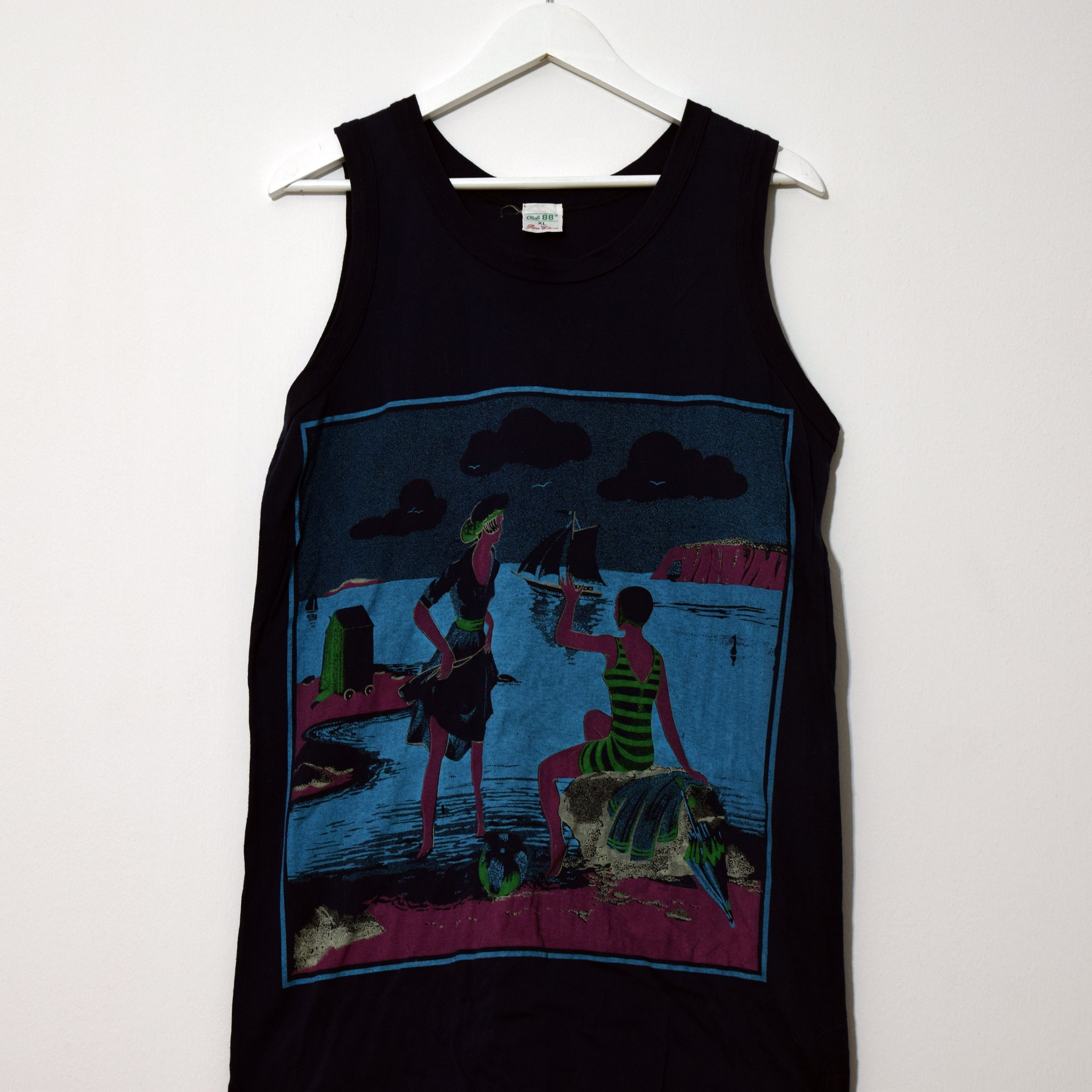 Vintage 90s Beach Sceen Landscape Tank Top XL Size US XL / EU 56 / 4 - 2 Thumbnail