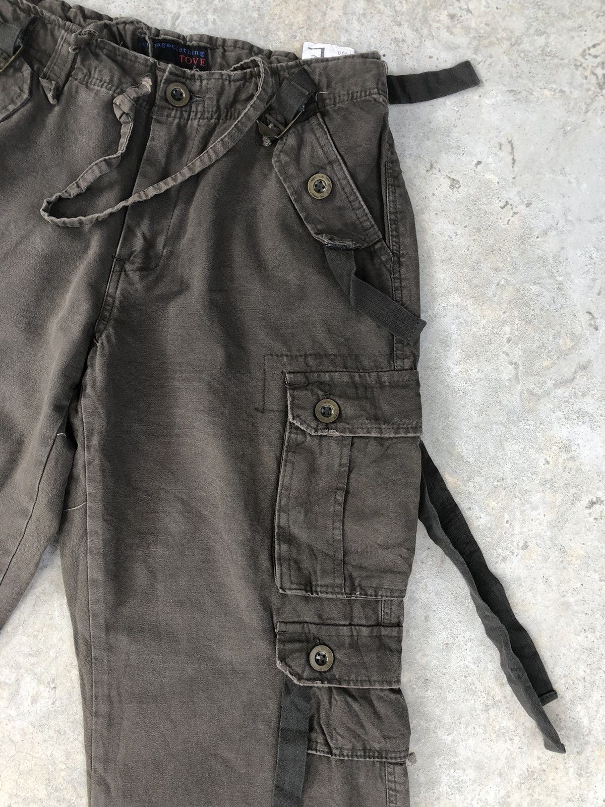 Seditionaries tove parachute cargo pants tactical multipocket bondage grey Size US 33 - 5 Thumbnail