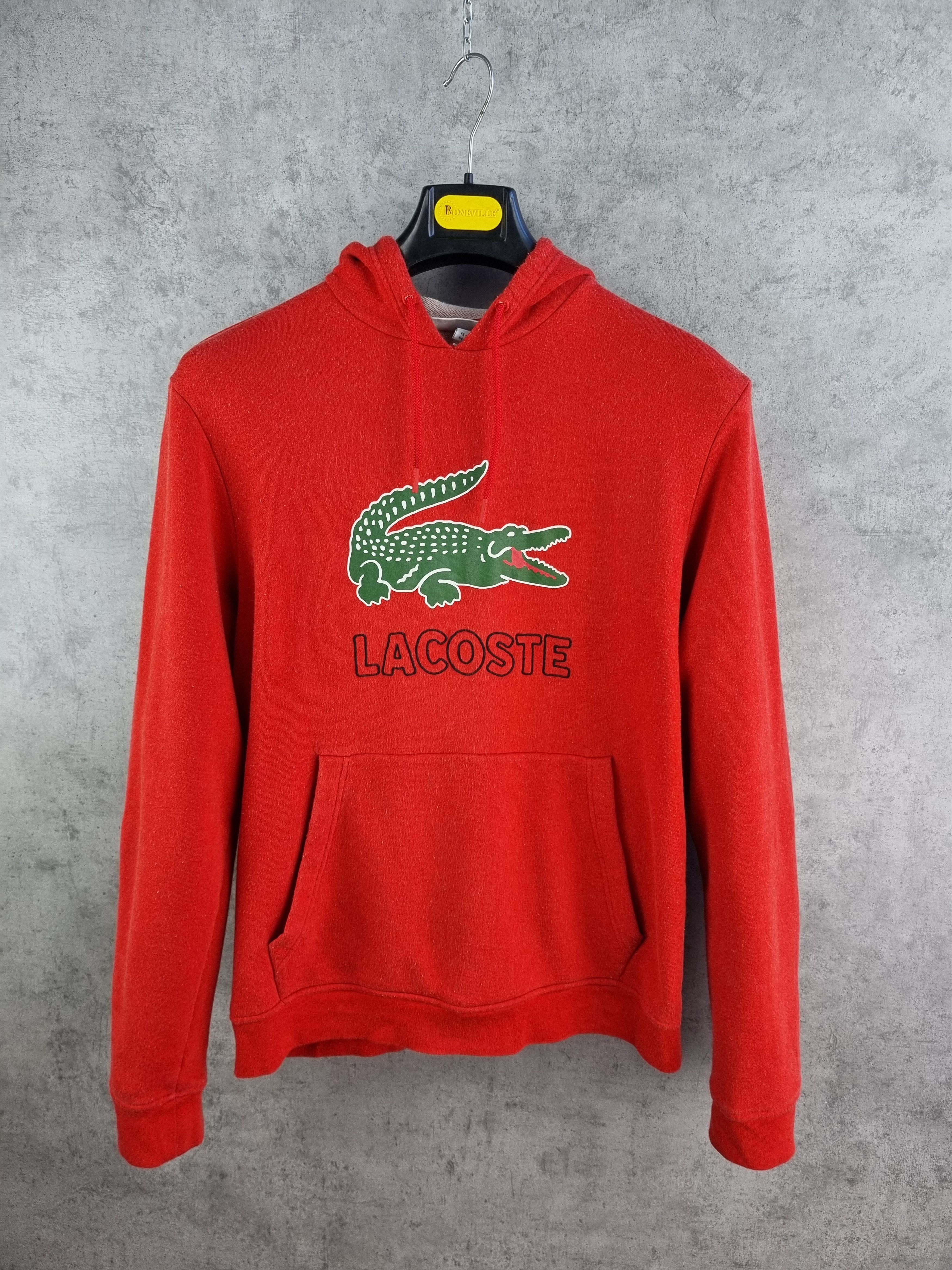 Lacoste Lacoste Big Logo Light Hoodie Bright Red Size US L / EU 52-54 / 3 - 1 Thumbnail