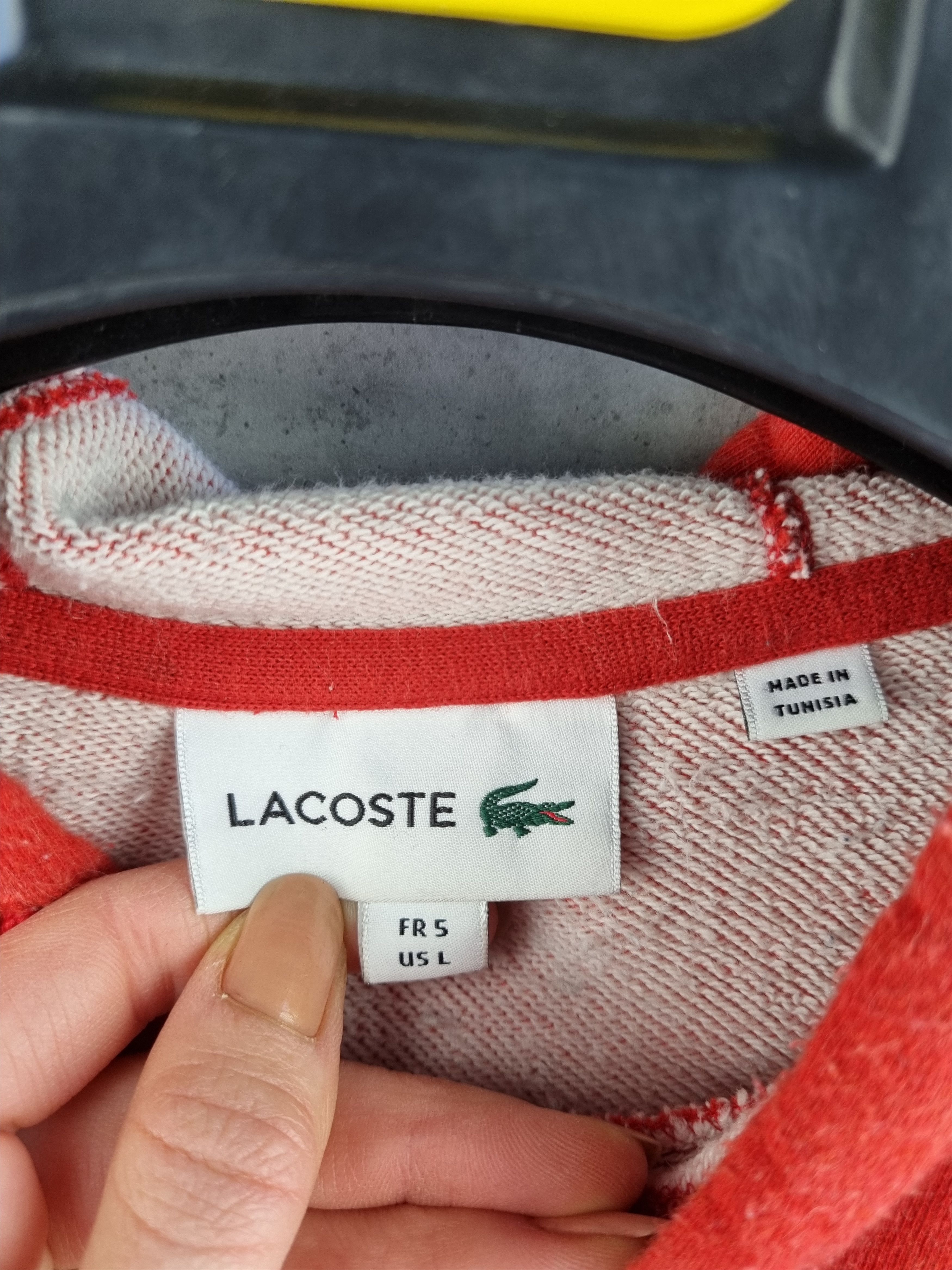 Lacoste Lacoste Big Logo Light Hoodie Bright Red Size US L / EU 52-54 / 3 - 6 Thumbnail