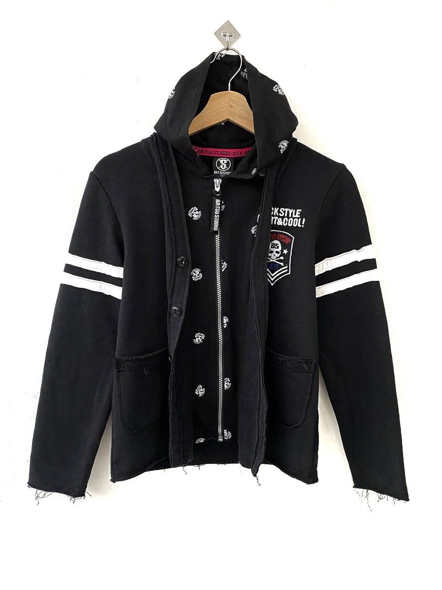 Japanese Brand Ba-t sustudio Y2K Style Skulls Punk Zipper & Button Hoodie Size US XS / EU 42 / 0 - 1 Thumbnail