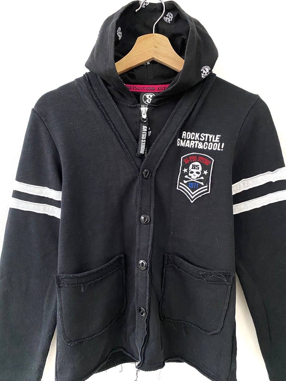 Japanese Brand Ba-t sustudio Y2K Style Skulls Punk Zipper & Button Hoodie Size US XS / EU 42 / 0 - 2 Thumbnail