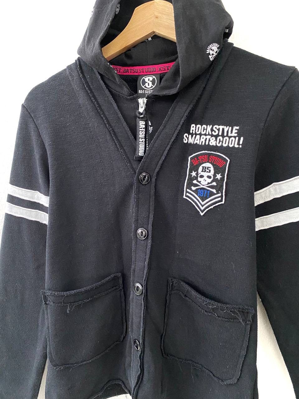 Japanese Brand Ba-t sustudio Y2K Style Skulls Punk Zipper & Button Hoodie Size US XS / EU 42 / 0 - 3 Thumbnail