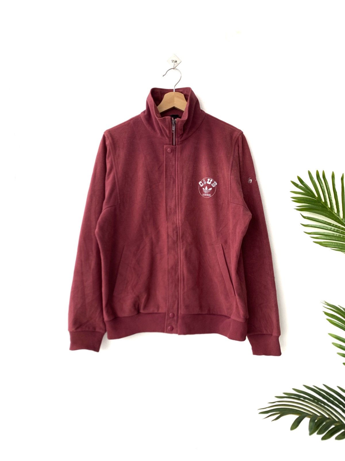 Vintage Vintage 90s Adidas Club Small Logo Zipper Sweater Jacket Size US L / EU 52-54 / 3 - 1 Thumbnail