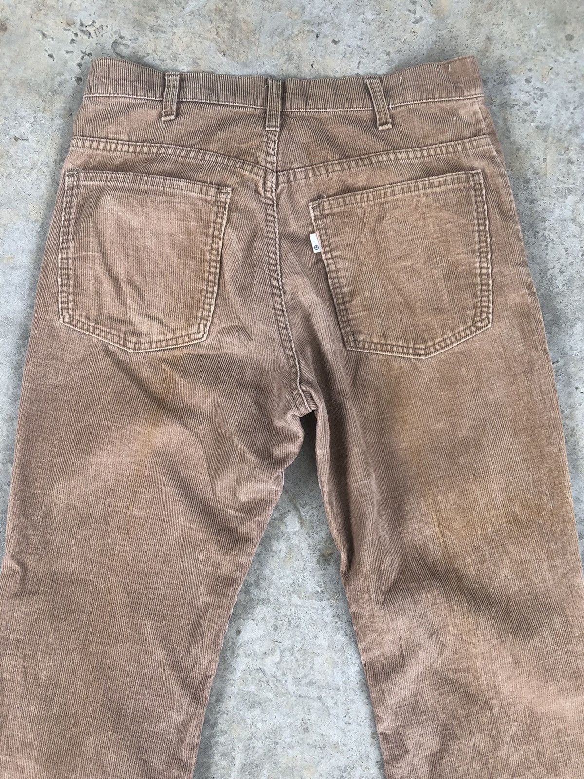 If Six Was Nine vintage 70s Levi’s Corduroy 646 Choco Size US 30 / EU 46 - 6 Thumbnail