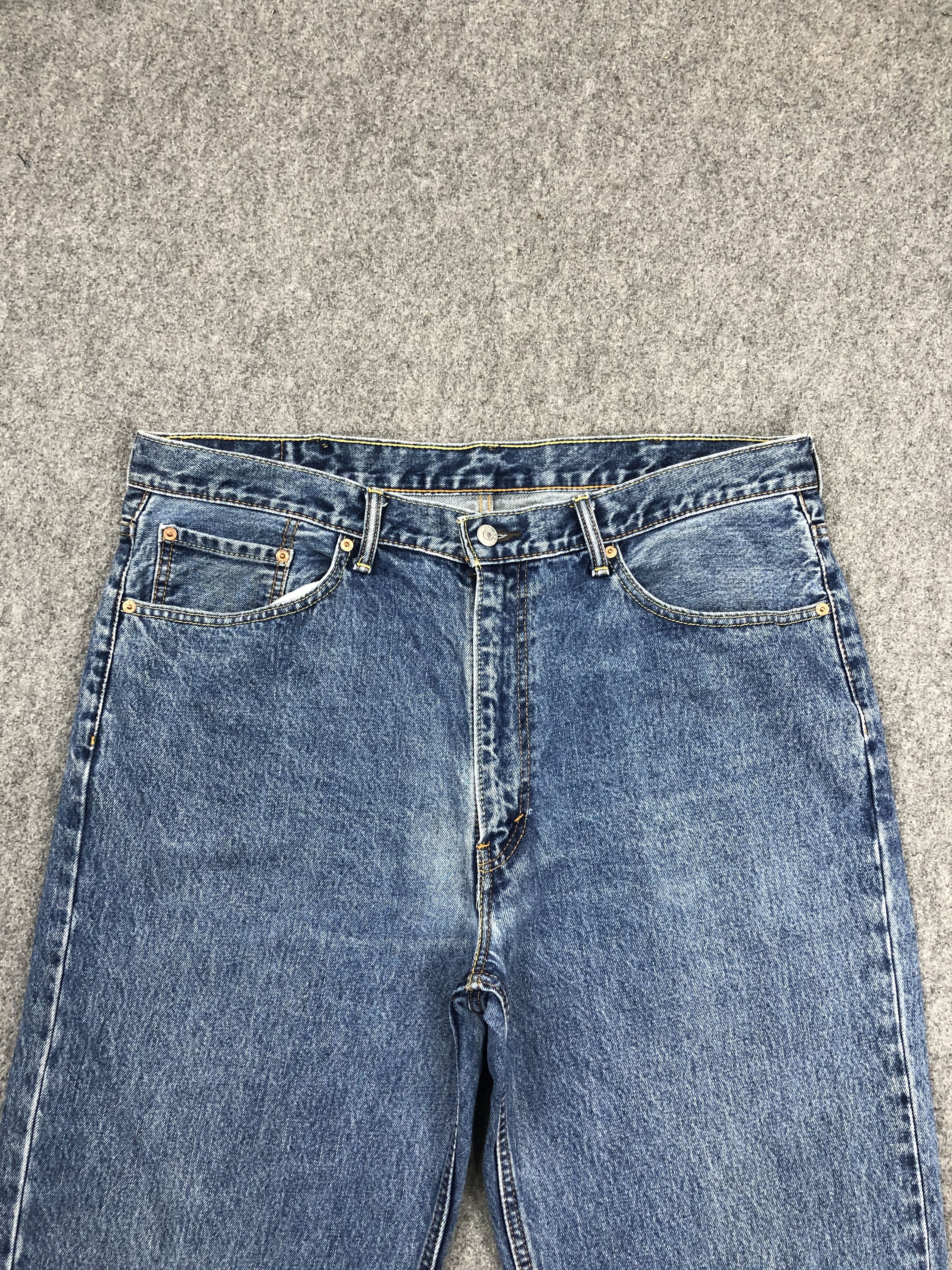 Levi's Vintage Levis 550 Faded Blue Jeans DP1567 Size US 41 - 2 Thumbnail