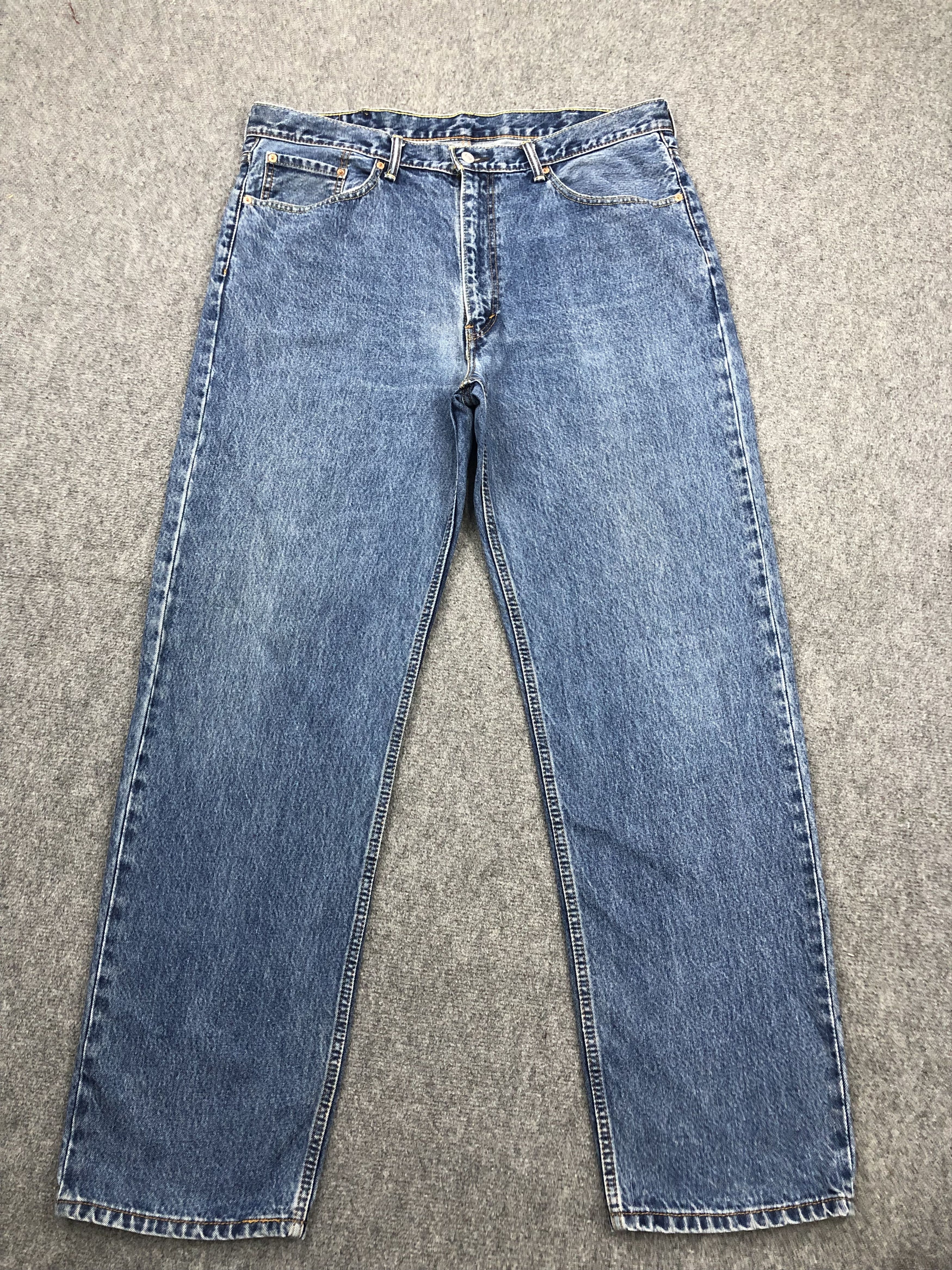 image of Levis 550 Faded Blue Jeans in Blue Denim, Men's (Size 41)