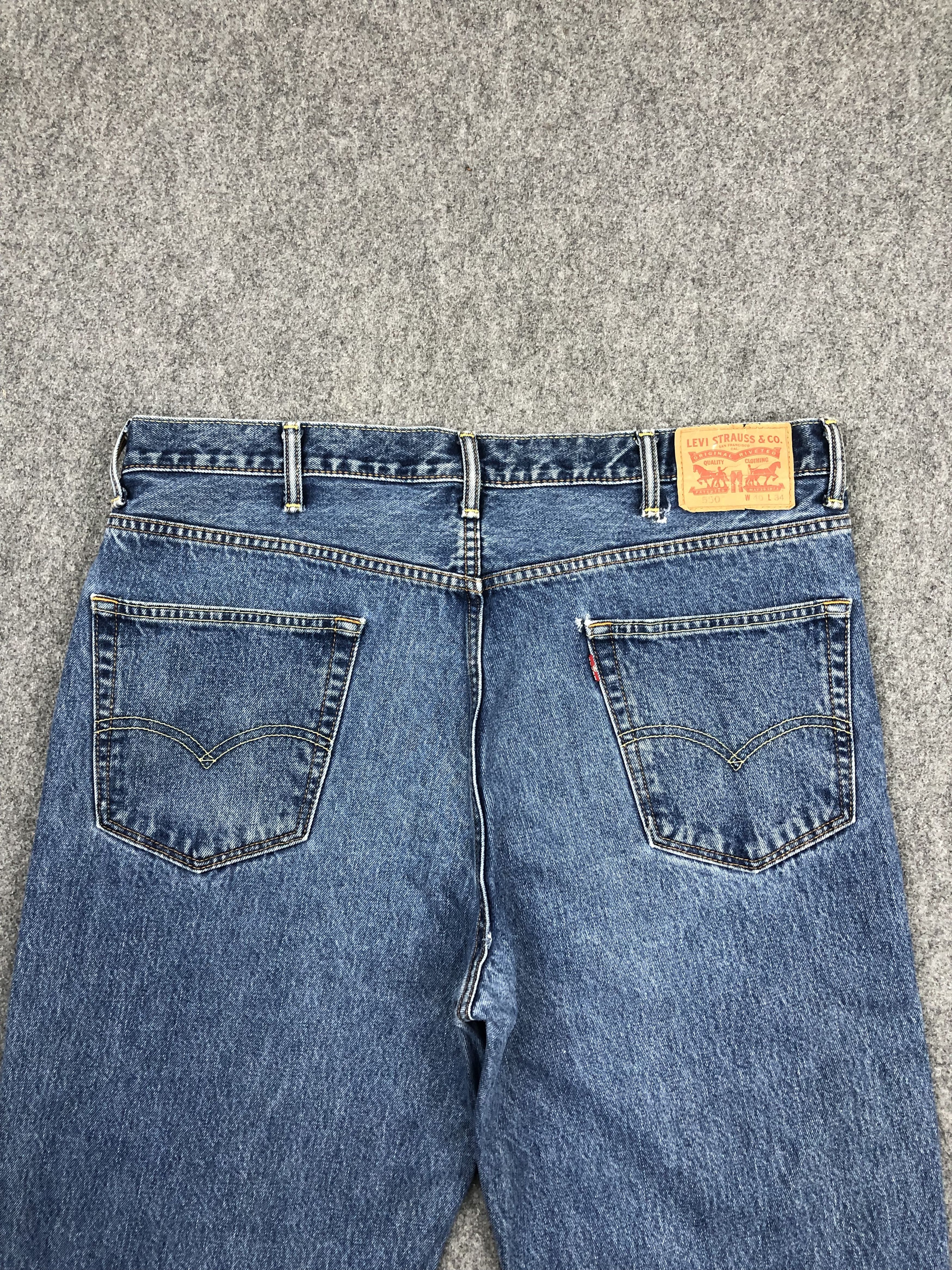 Levi's Vintage Levis 550 Faded Blue Jeans DP1567 Size US 41 - 4 Thumbnail