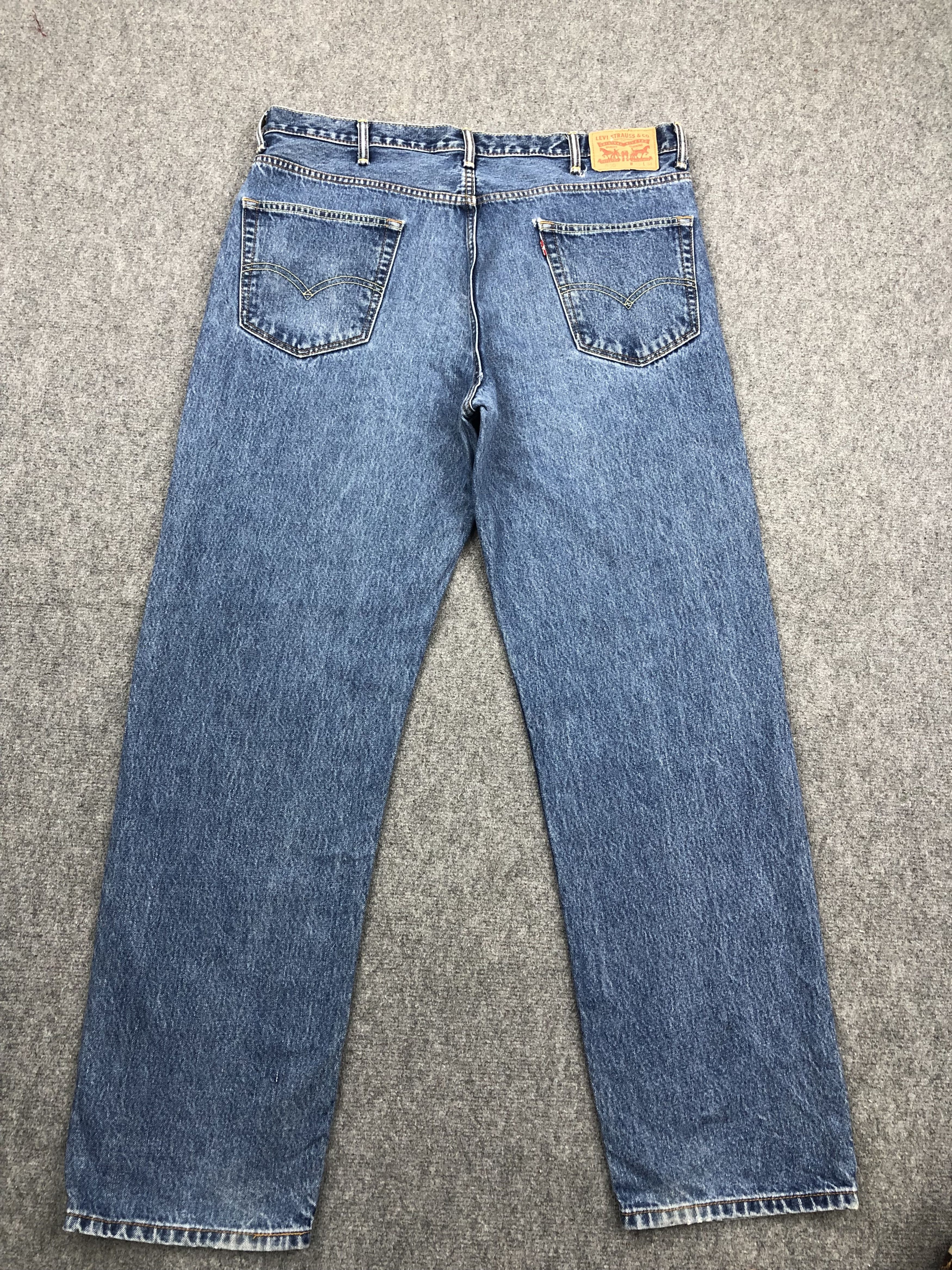Levi's Vintage Levis 550 Faded Blue Jeans DP1567 Size US 41 - 3 Thumbnail