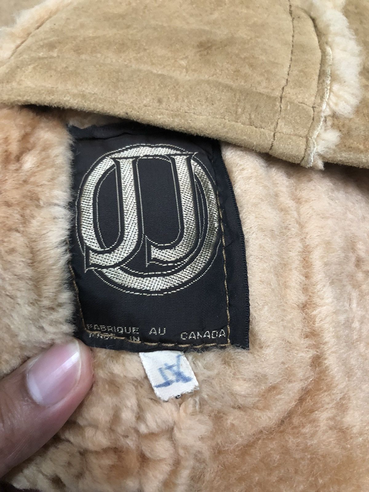 Leather Vintage JJ Zipper Ups Sherpa Leather Vest Made in Canada Size US M / EU 48-50 / 2 - 8 Thumbnail