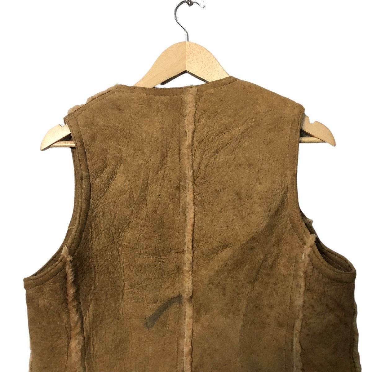 Leather Vintage JJ Zipper Ups Sherpa Leather Vest Made in Canada Size US M / EU 48-50 / 2 - 6 Thumbnail