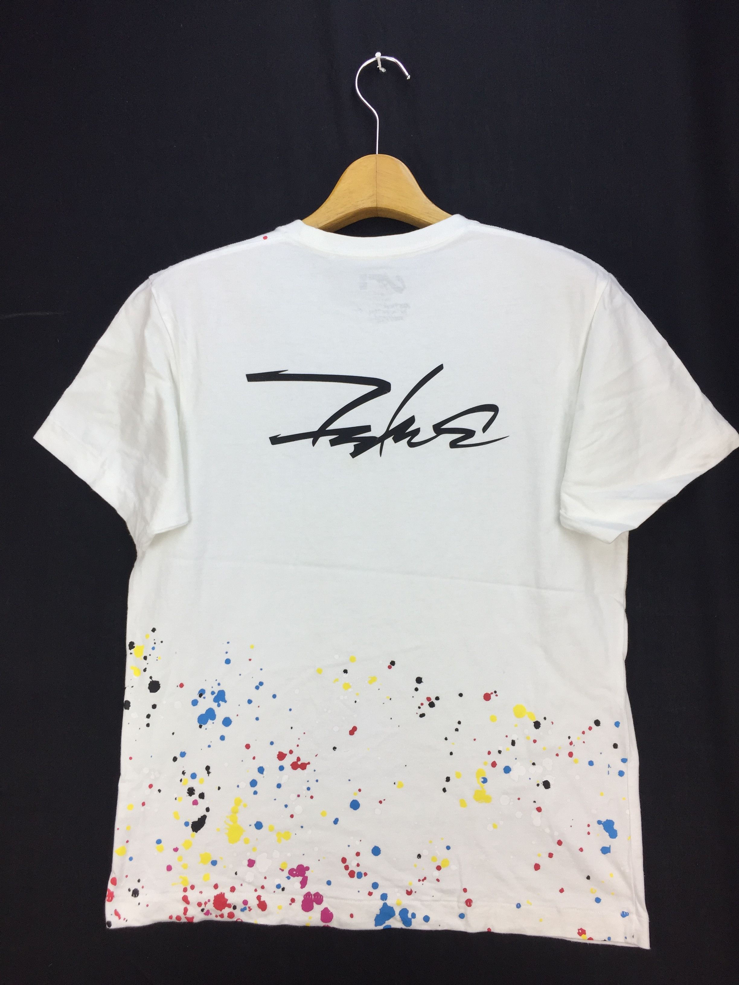 image of Futura Spell Out Popart Design Shirt in White, Men's (Size Medium)