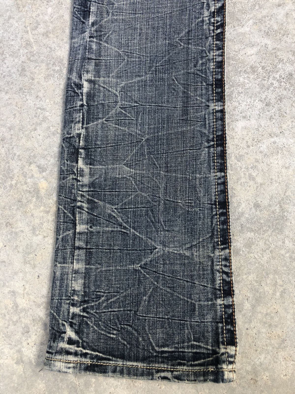 semanticdesign Japanese Semantic Design Flared Jeans Distressed Punk Style Size US 33 - 8 Thumbnail