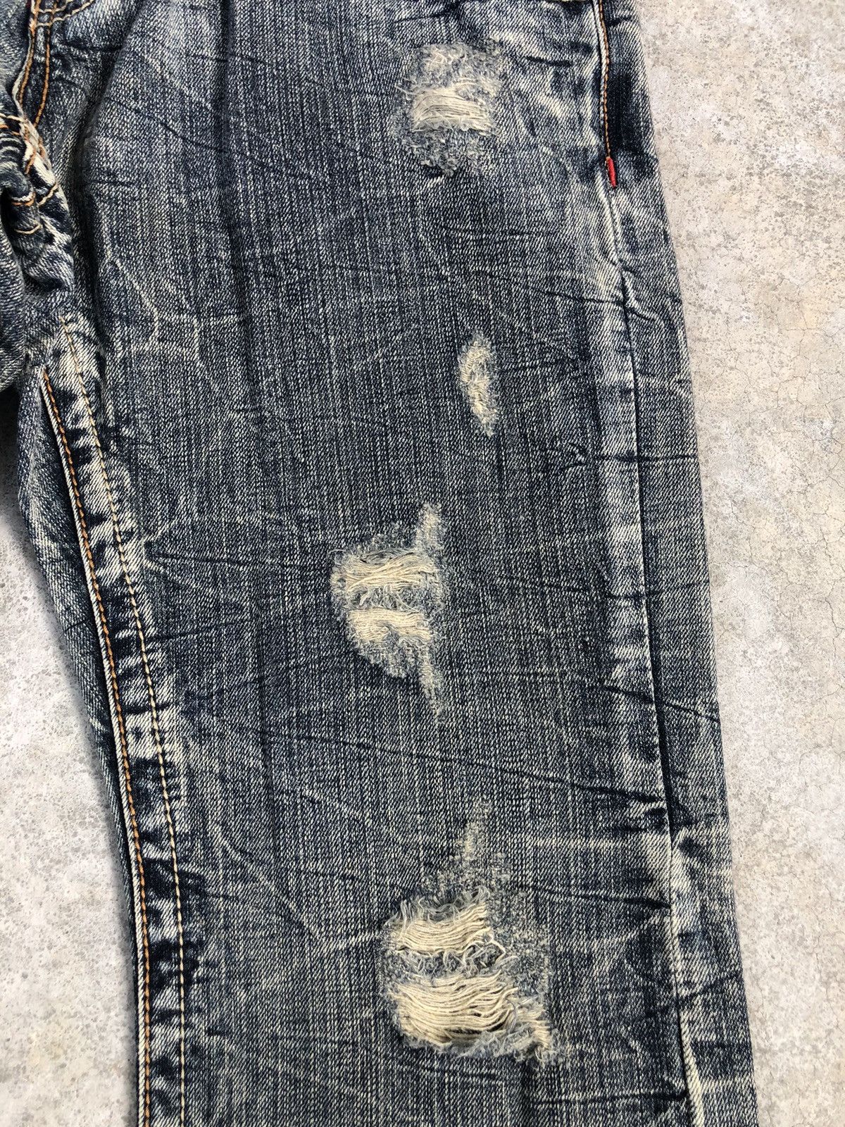 semanticdesign Japanese Semantic Design Flared Jeans Distressed Punk Style Size US 33 - 7 Thumbnail