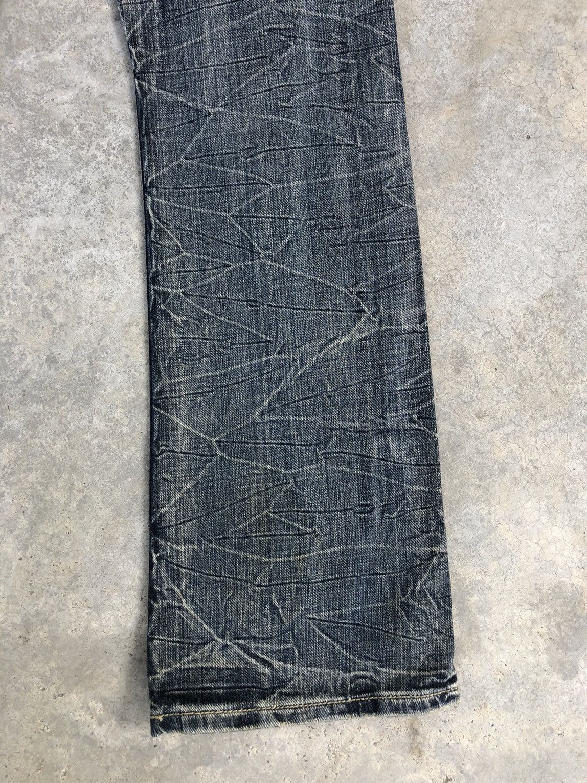semanticdesign Japanese Semantic Design Flared Jeans Distressed Punk Style Size US 33 - 14 Thumbnail