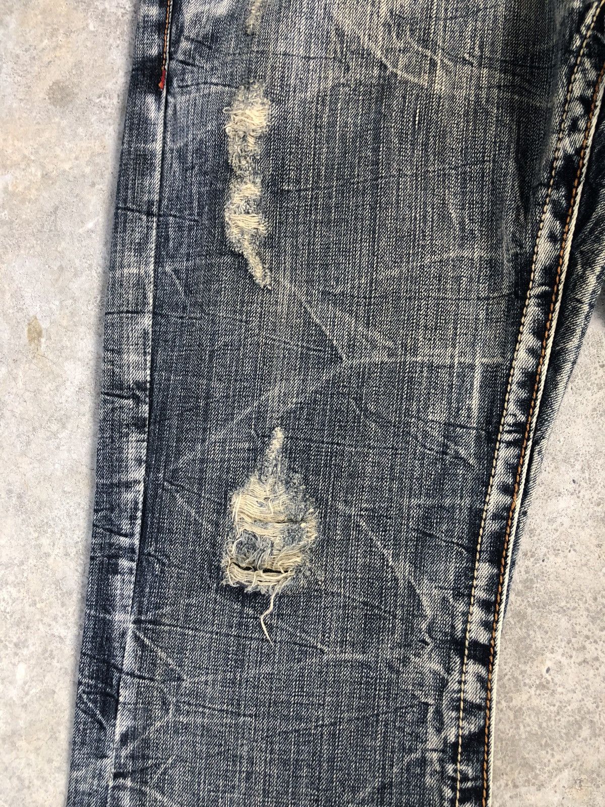 semanticdesign Japanese Semantic Design Flared Jeans Distressed Punk Style Size US 33 - 6 Thumbnail