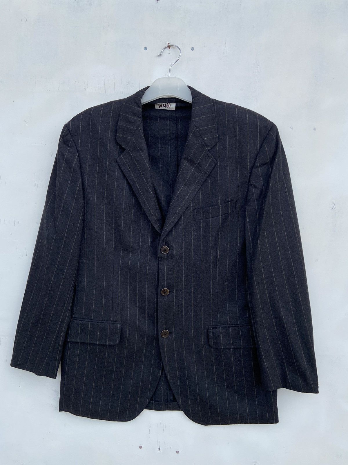 Salvatore Ferragamo SALVATORE FERRAGAMO STRIPE BLAZER JACKET Size 50R - 1 Thumbnail