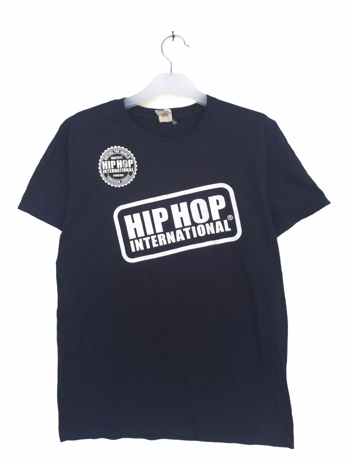 image of Gildan x Rap Tees Hip Hop International Dance in Blue Black, Men's (Size Medium)