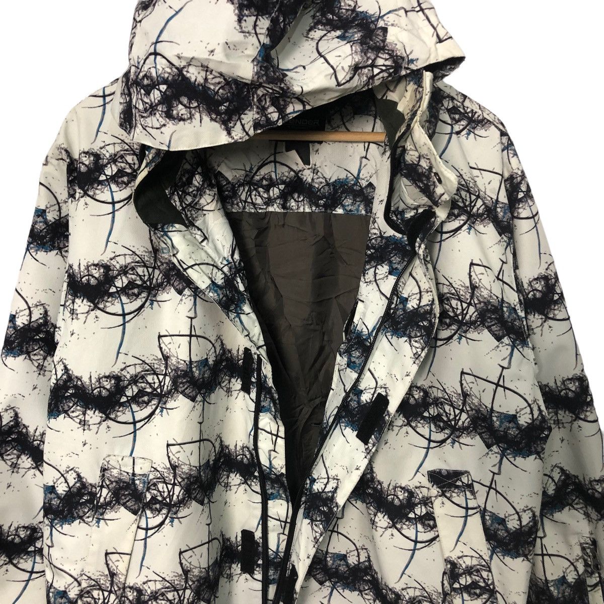 Japanese Brand Vintage Difender Fullprint Zipper Ups Hoodie Jacket Size US XL / EU 56 / 4 - 5 Thumbnail
