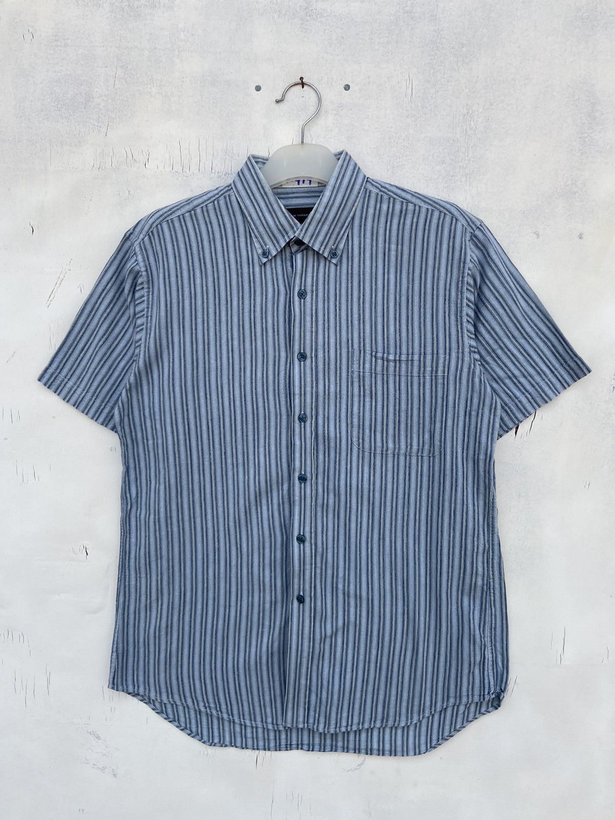 image of Kansai Yamamoto Shirt in Stripe, Men's (Size Large)