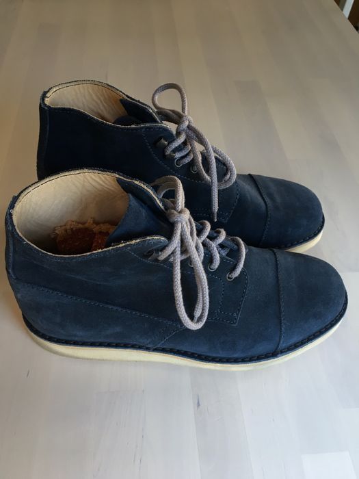 Fracap Blue Suede Captoe Boots Size US 11 / EU 44 - 2 Preview