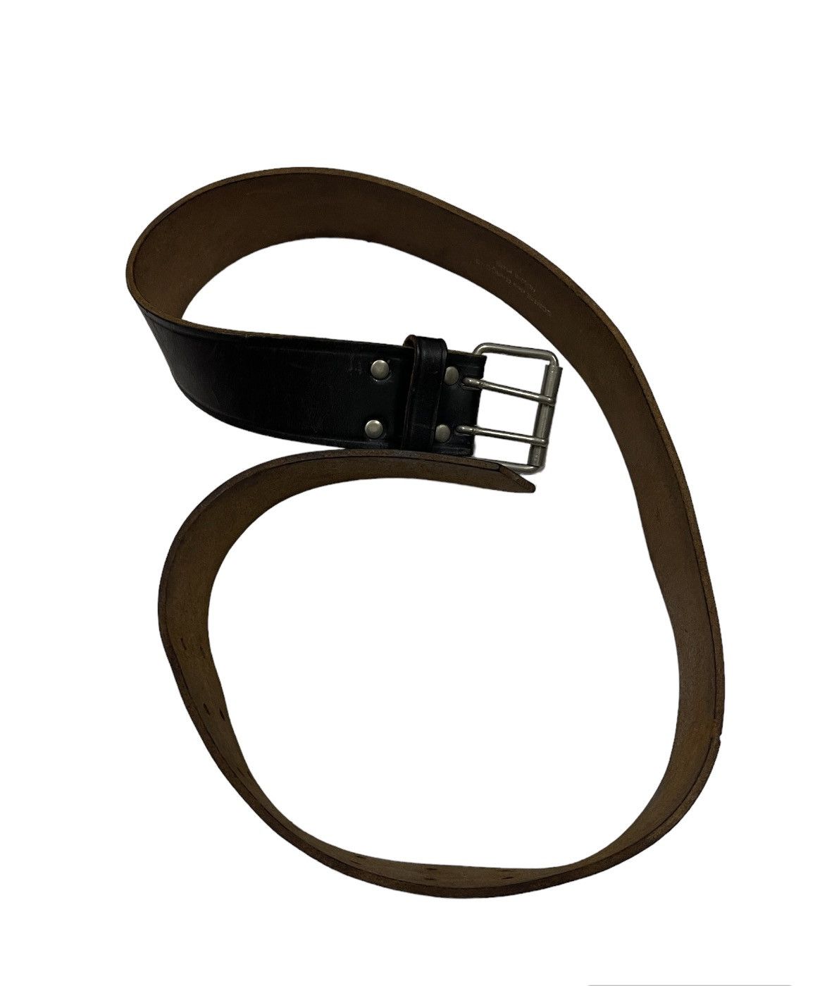 Comme des Garcons × Comme des Garcons Homme × Comme des Garcons Homme Plus Comme des Garcons Homme Plus Leather Belt Distressed W36 Size ONE SIZE - 4 Thumbnail