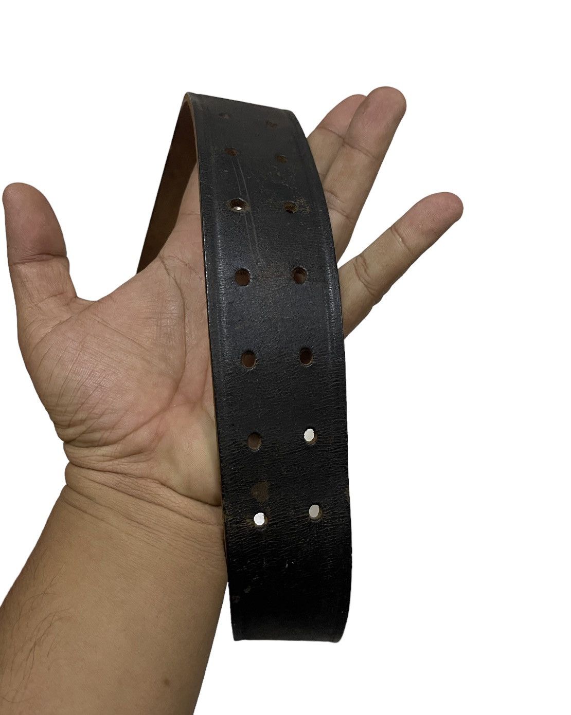 Comme des Garcons × Comme des Garcons Homme × Comme des Garcons Homme Plus Comme des Garcons Homme Plus Leather Belt Distressed W36 Size ONE SIZE - 8 Thumbnail