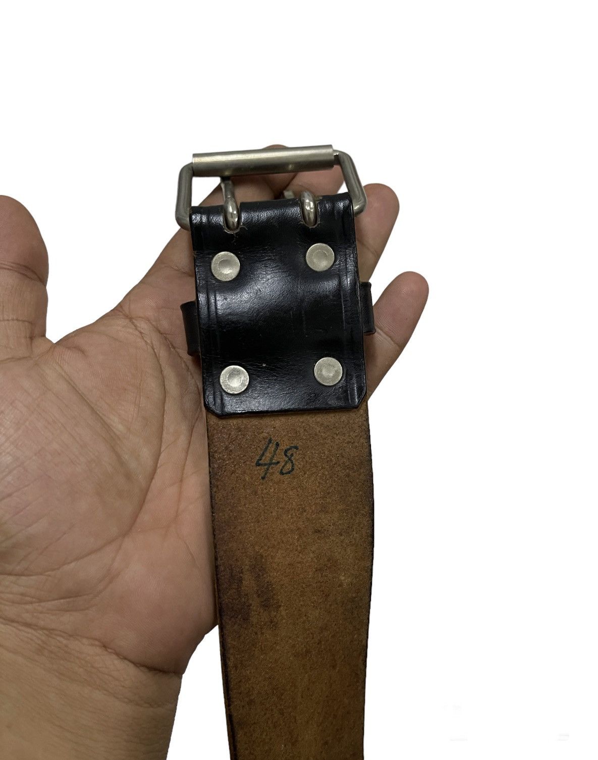 Comme des Garcons × Comme des Garcons Homme × Comme des Garcons Homme Plus Comme des Garcons Homme Plus Leather Belt Distressed W36 Size ONE SIZE - 10 Thumbnail