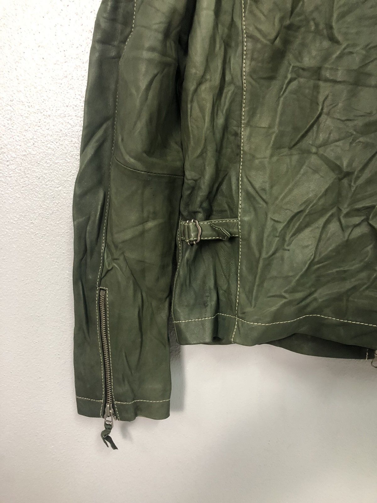 Vintage Vintage Harris Paris Zipper Ups Leather Jacket Size US M / EU 48-50 / 2 - 10 Thumbnail