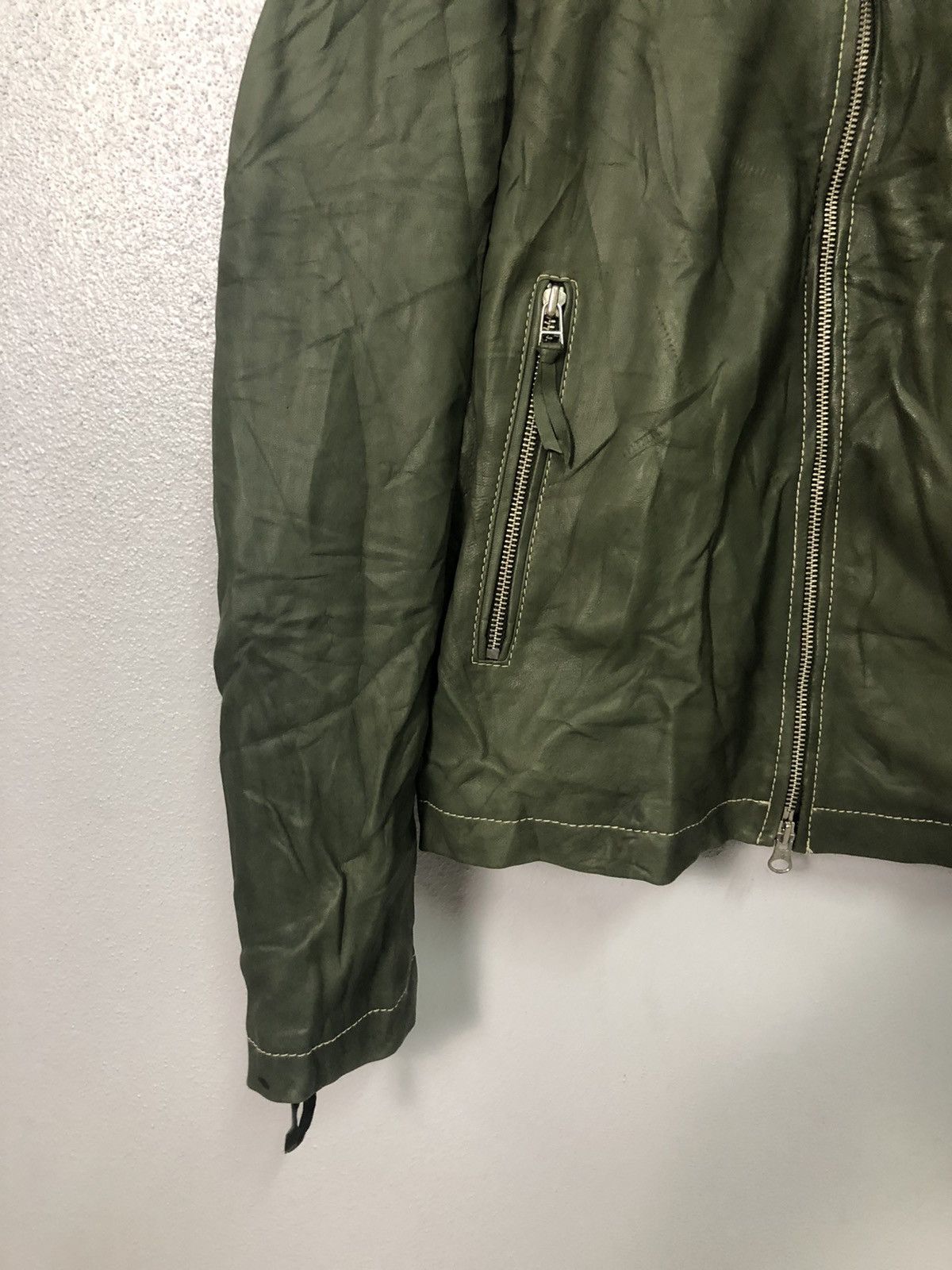 Vintage Vintage Harris Paris Zipper Ups Leather Jacket Size US M / EU 48-50 / 2 - 3 Thumbnail