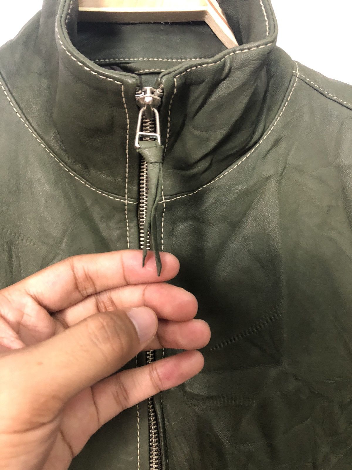Vintage Vintage Harris Paris Zipper Ups Leather Jacket Size US M / EU 48-50 / 2 - 5 Thumbnail