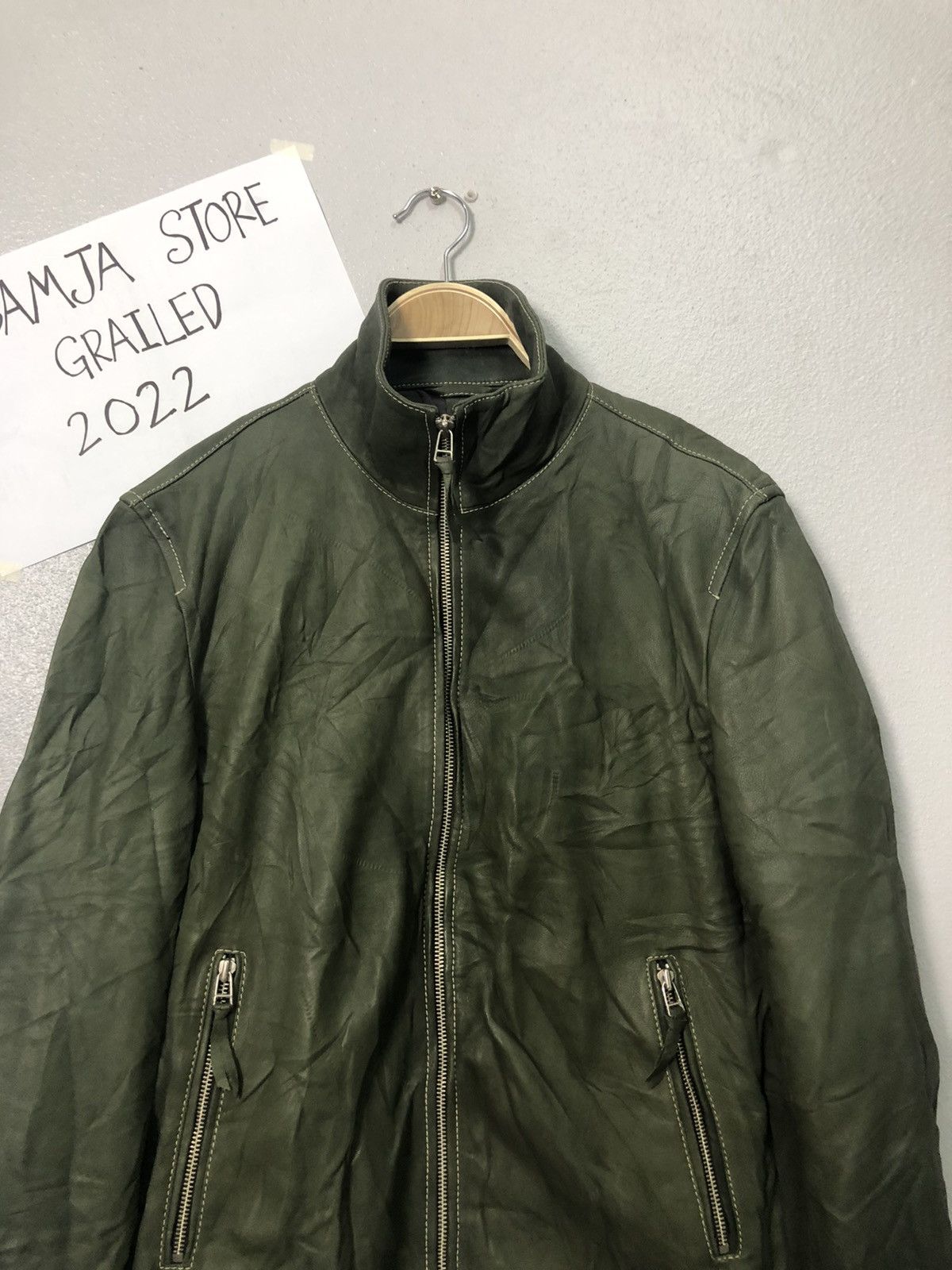 Vintage Vintage Harris Paris Zipper Ups Leather Jacket Size US M / EU 48-50 / 2 - 4 Thumbnail