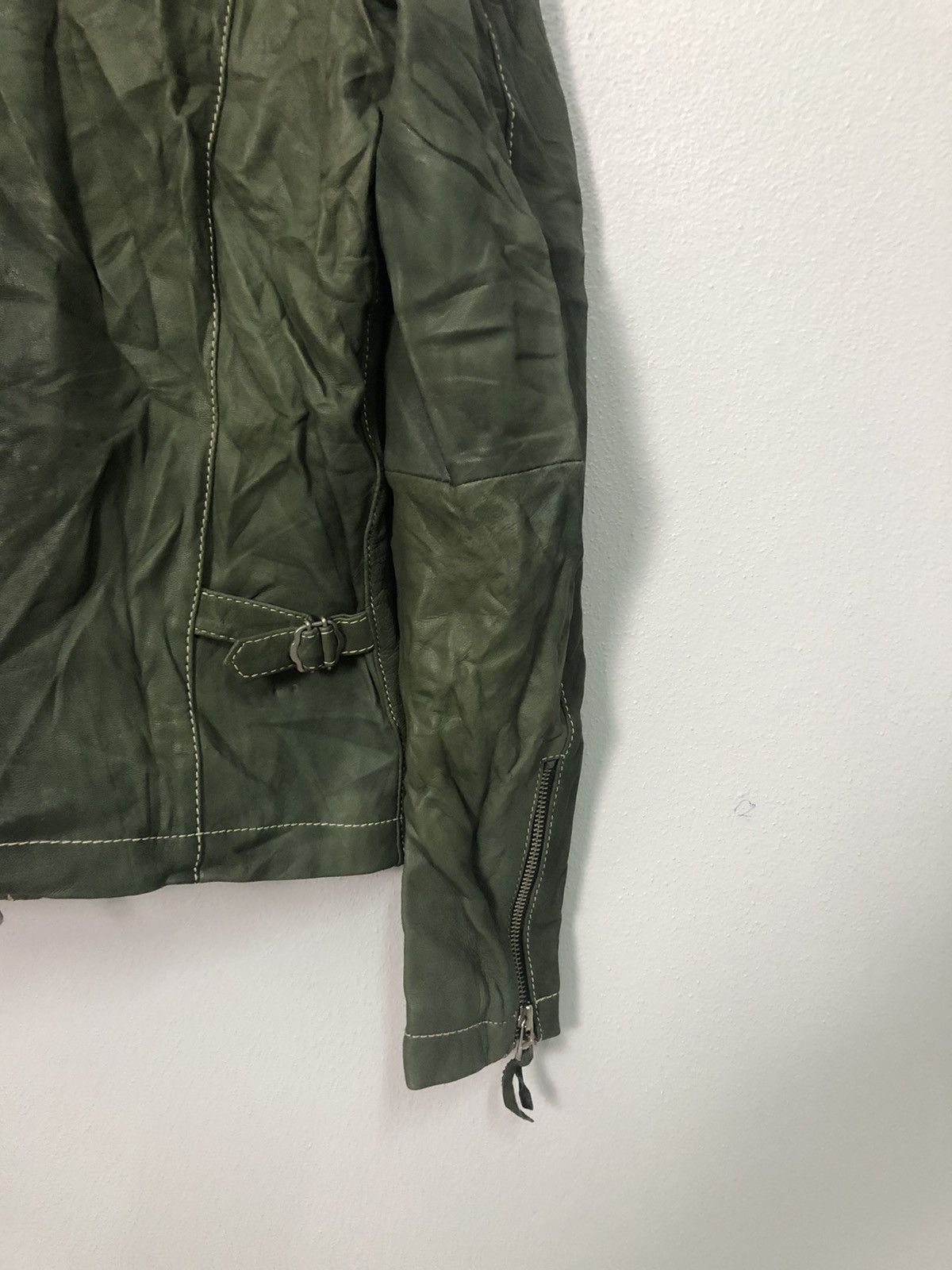 Vintage Vintage Harris Paris Zipper Ups Leather Jacket Size US M / EU 48-50 / 2 - 9 Thumbnail