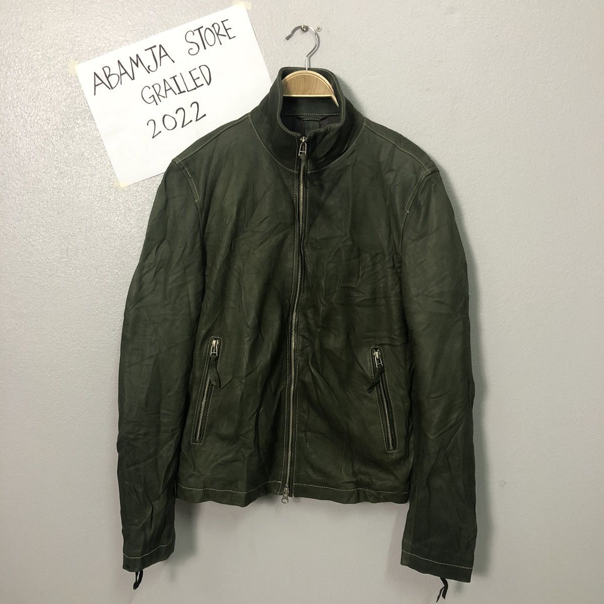 Vintage Vintage Harris Paris Zipper Ups Leather Jacket Size US M / EU 48-50 / 2 - 1 Thumbnail
