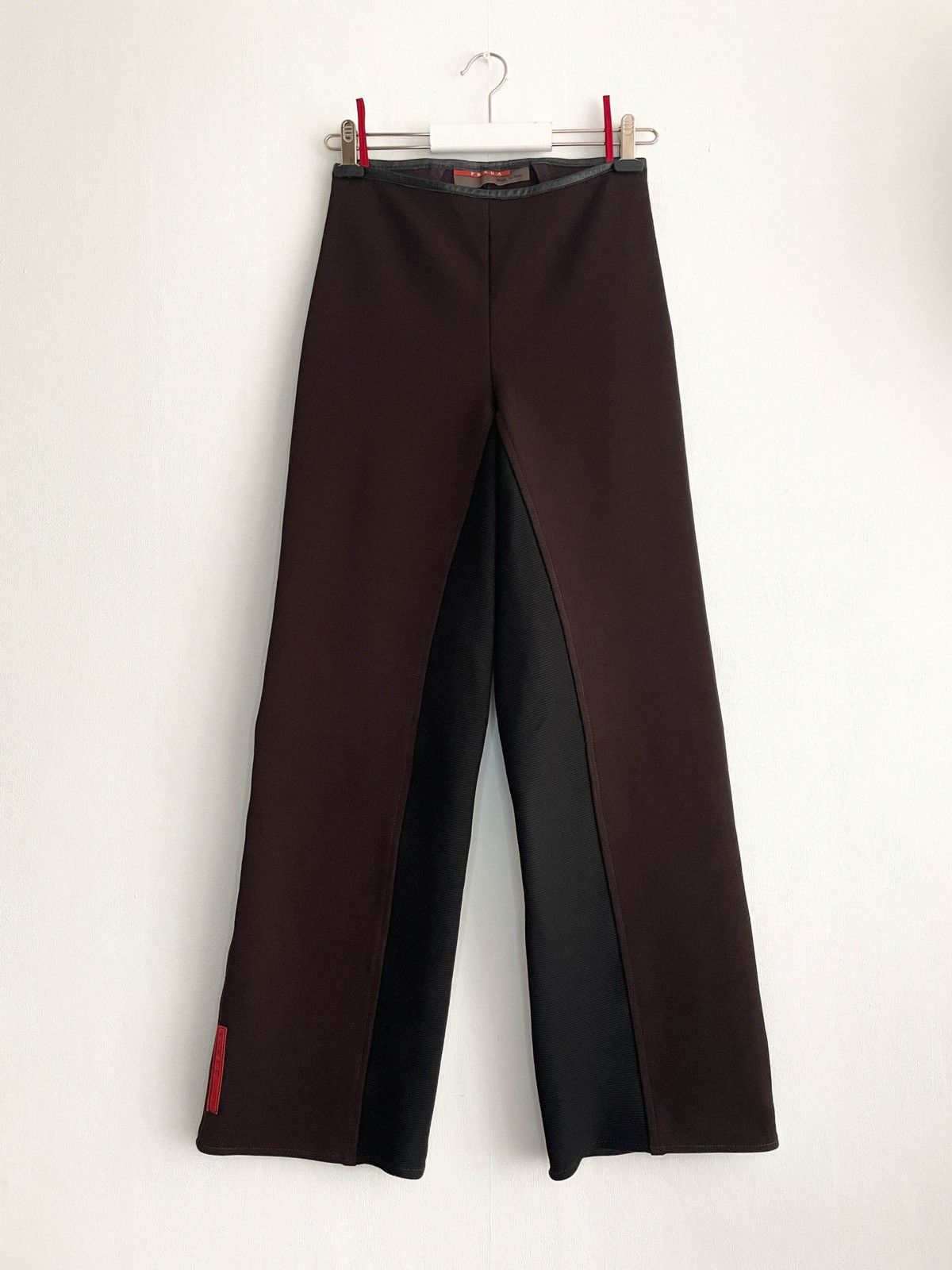 Prada × Vintage Prada Vintage Red Tab Pants Size 26" / US 2 / IT 38 - 1 Thumbnail