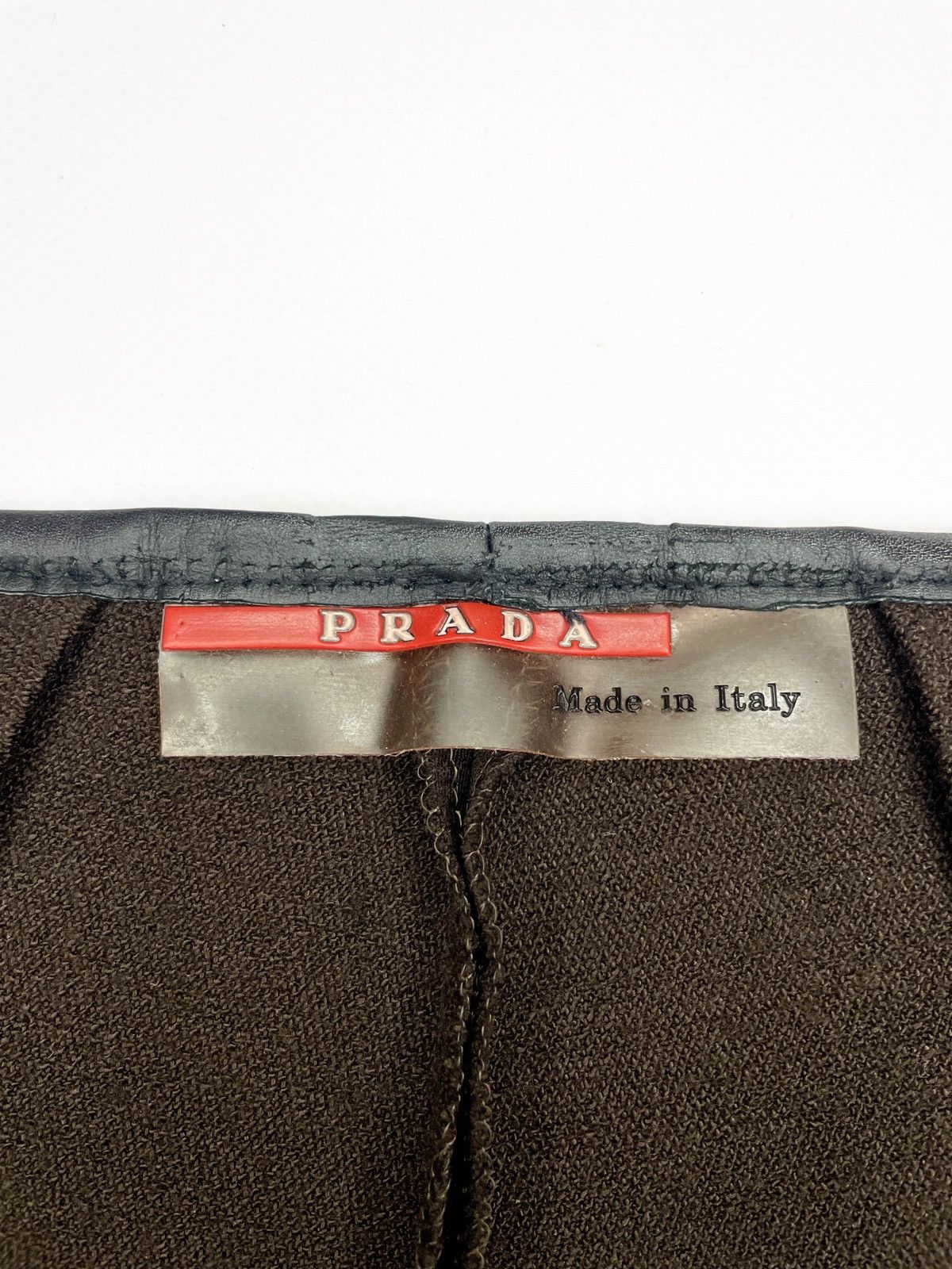 Prada × Vintage Prada Vintage Red Tab Pants Size 26" / US 2 / IT 38 - 8 Thumbnail